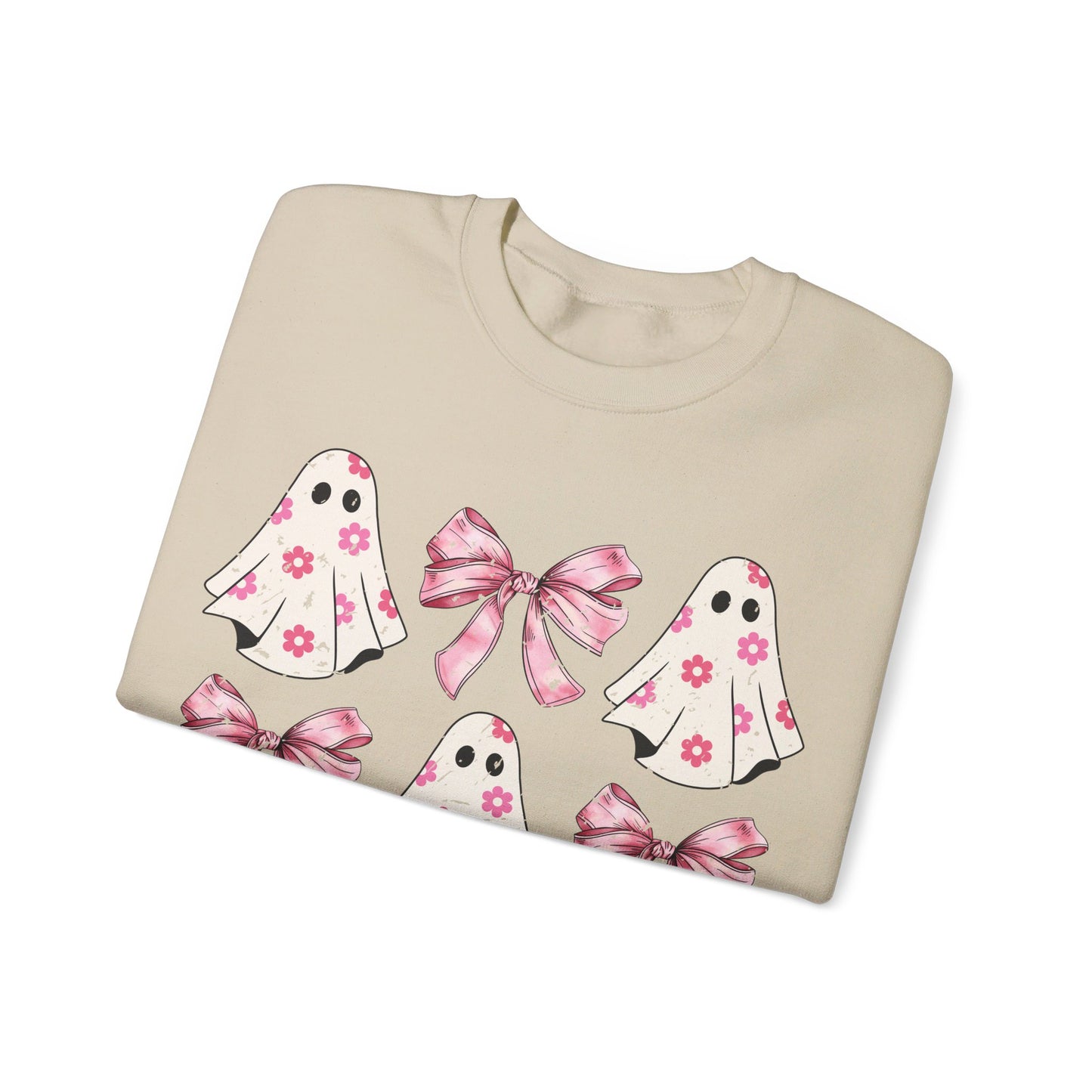 Pink Bows and Ghost Unisex Heavy Blend™ Crewneck Sweatshirt