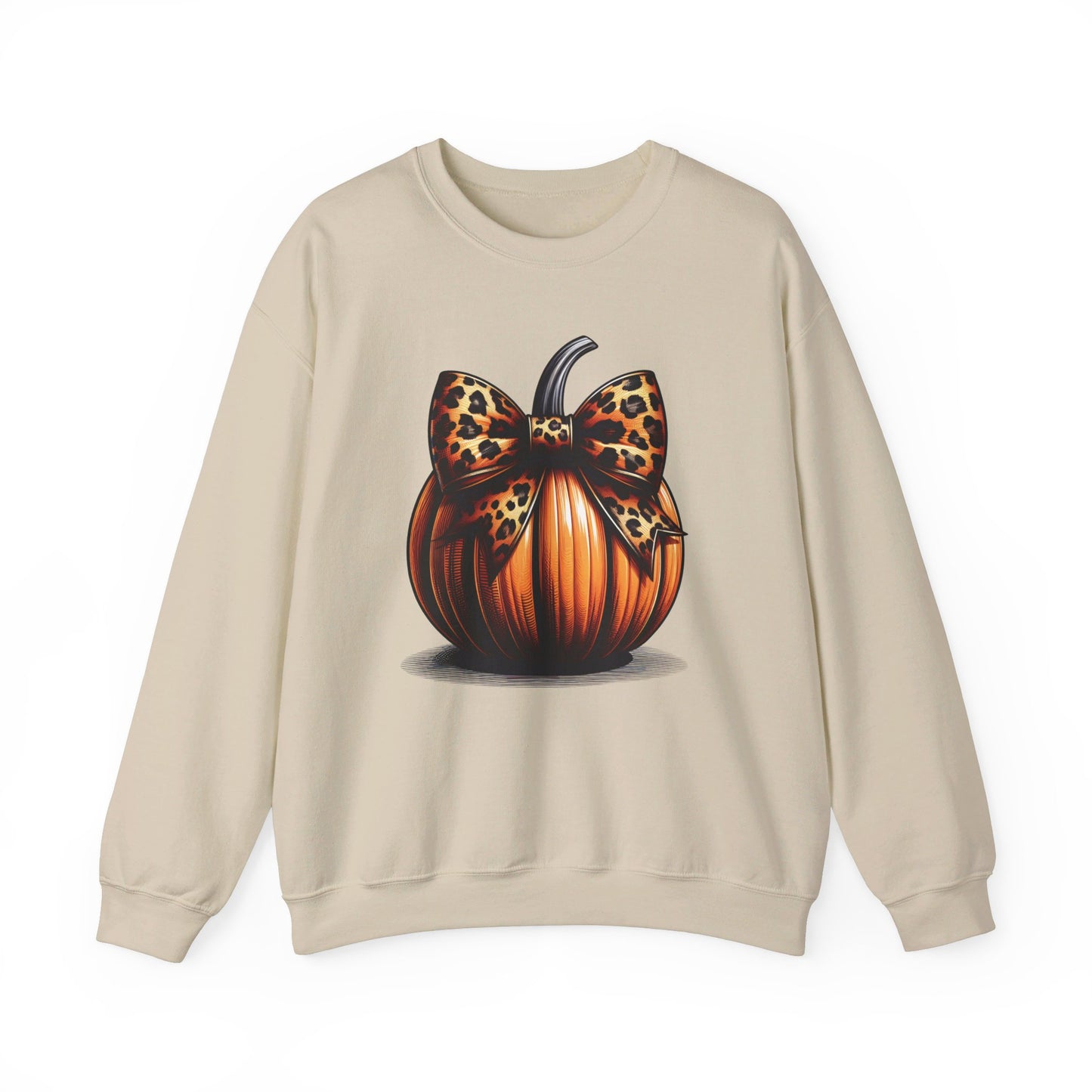 🎃🎀 Rocking Fall Vibes in My Pumpkin Bow Sweatshirt! #FallFashion #PumpkinBow #OOTDUnisex Heavy Blend™ Crewneck Sweatshirt