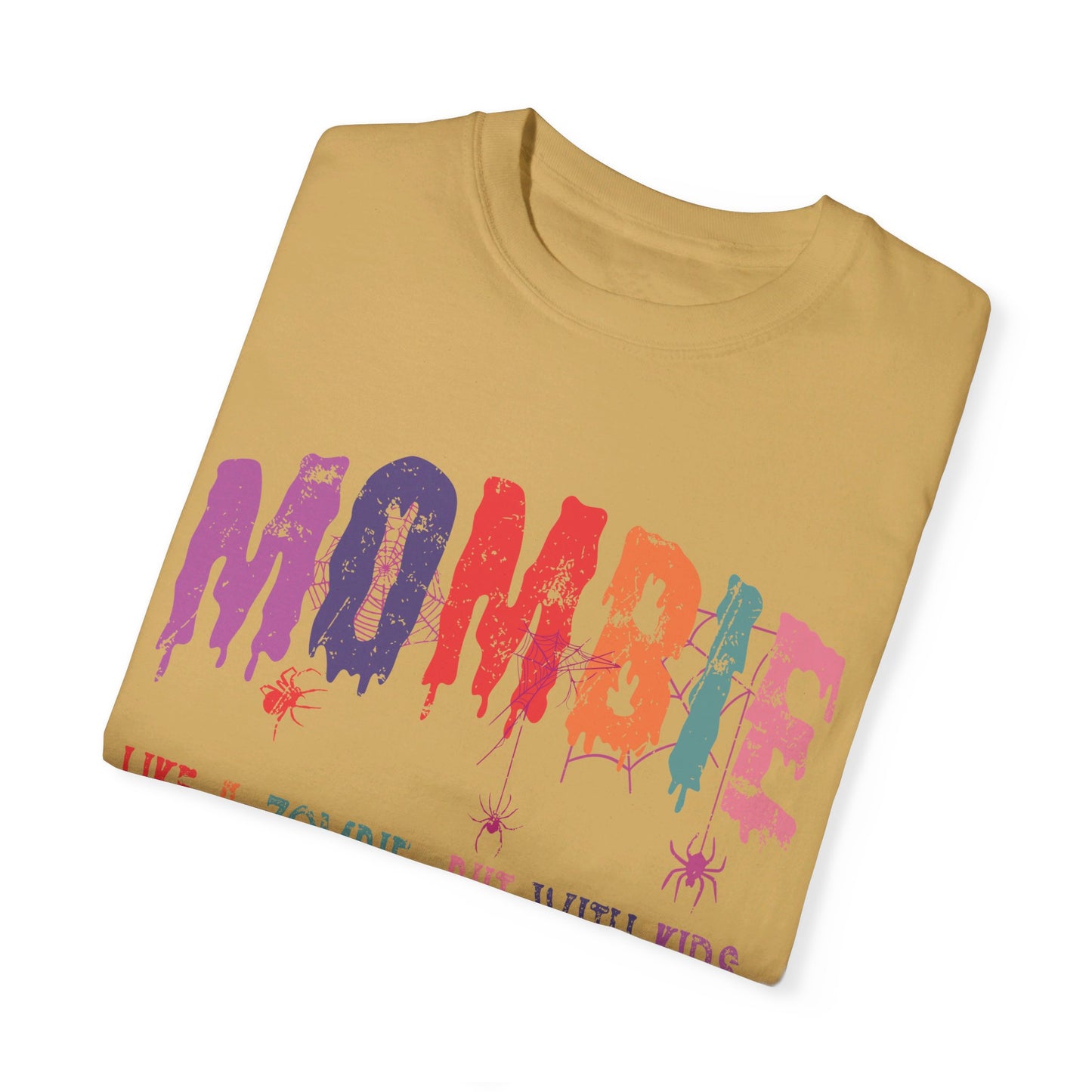 Zombie Mombie Halloween Unisex Garment-Dyed T-shirt