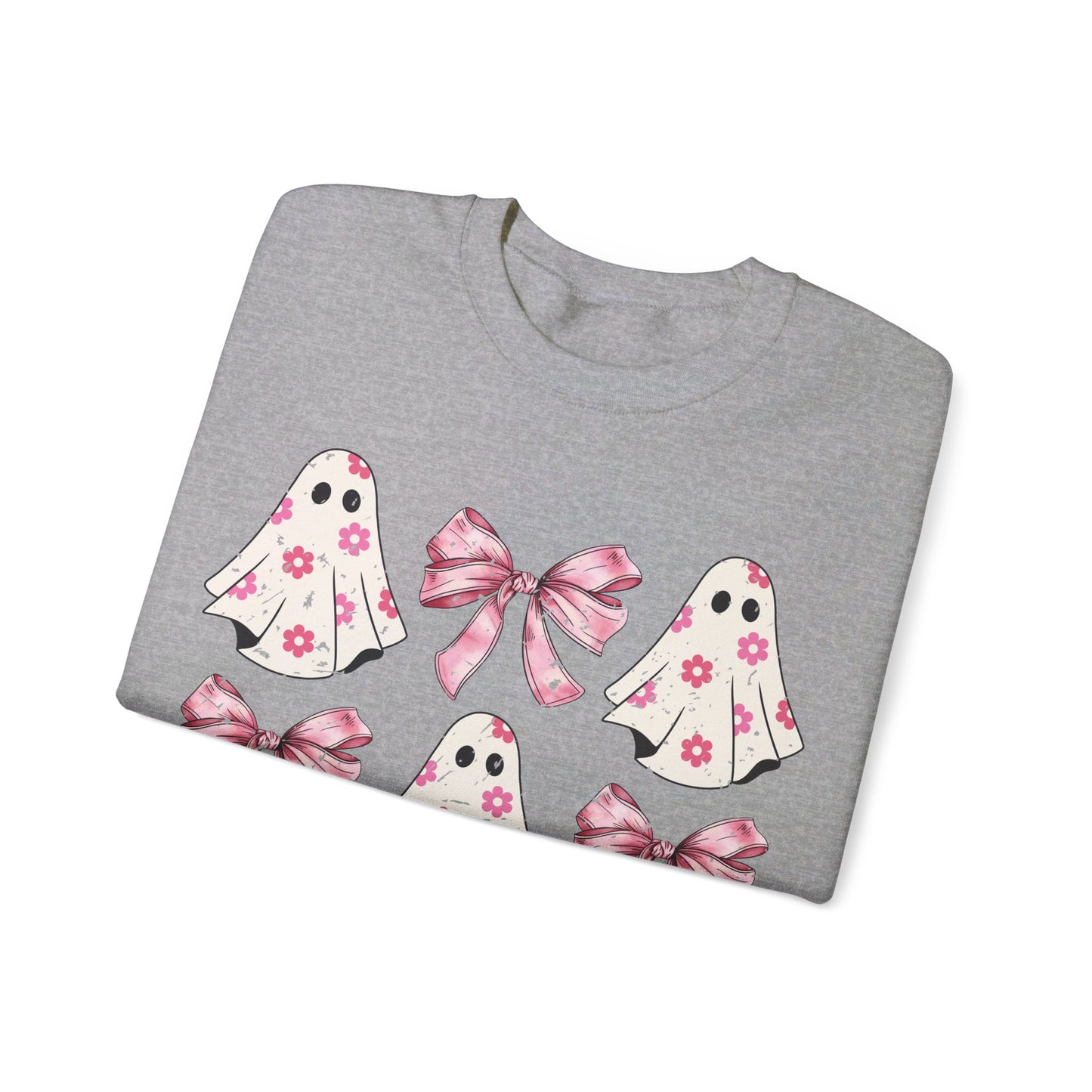 Pink Bows and Ghost Unisex Heavy Blend™ Crewneck Sweatshirt