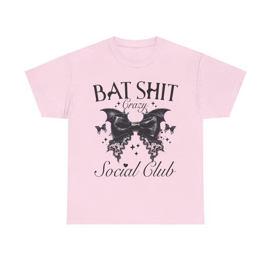 Bat Shit  Crazy Halloween Unisex Heavy Cotton Tee