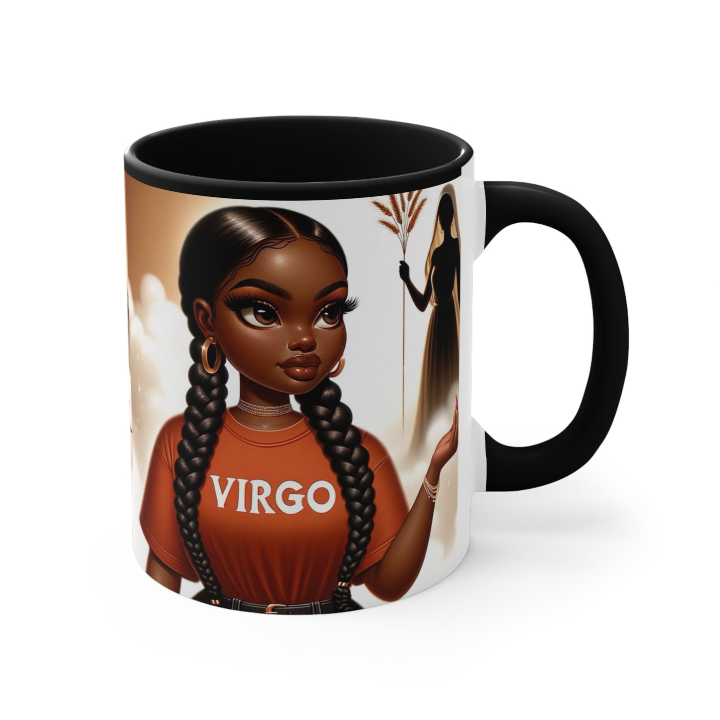 Virgo Zodiac Accent Mug — 11oz Astrological Coffee Cup