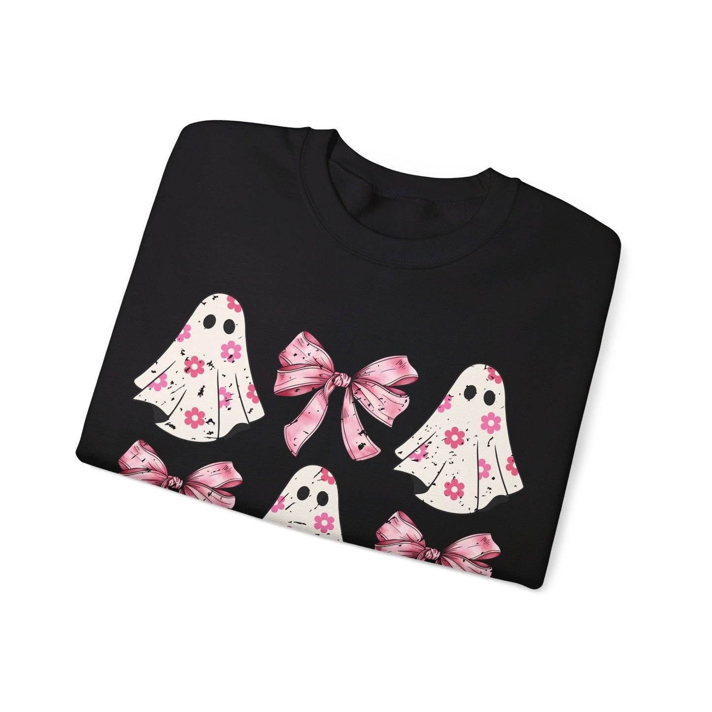 Pink Bows and Ghost Unisex Heavy Blend™ Crewneck Sweatshirt