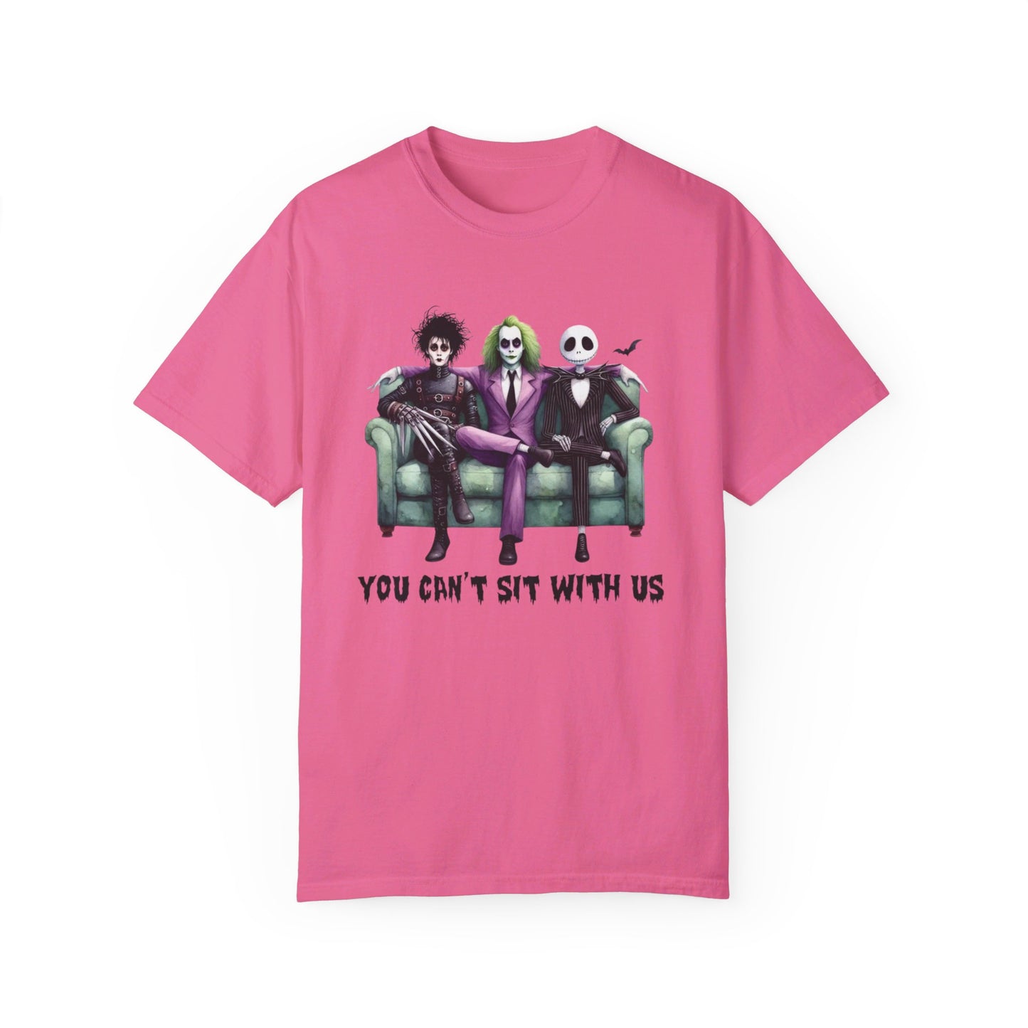 "Beetlejuice ‘You Can’t Sit With Us’ T-Shirt: Ghostly Attitude" Unisex Garment-Dyed T-shirt