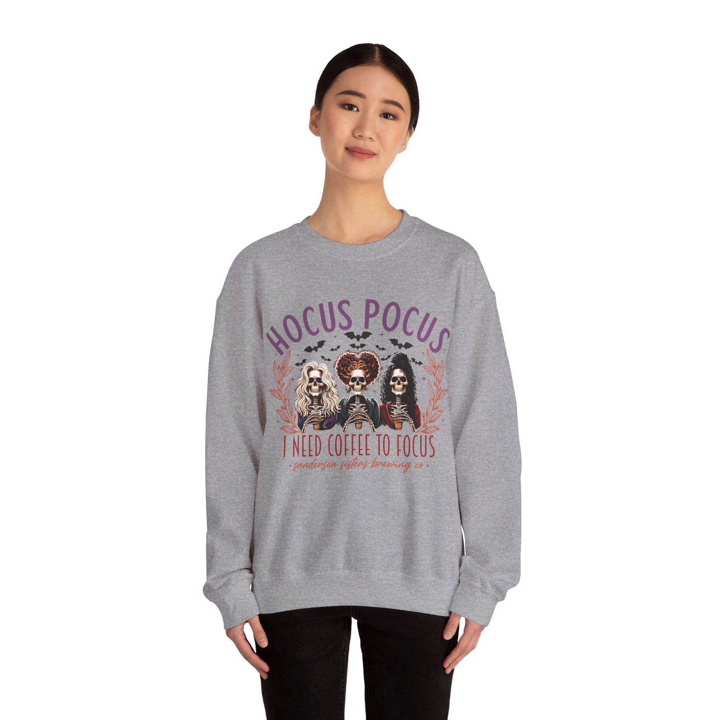 🔮✨ Embracing the Magic in My Hocus Pocus Sweatshirt! #HocusPocusFashion Unisex Heavy Blend™ Crewneck Sweatshirt