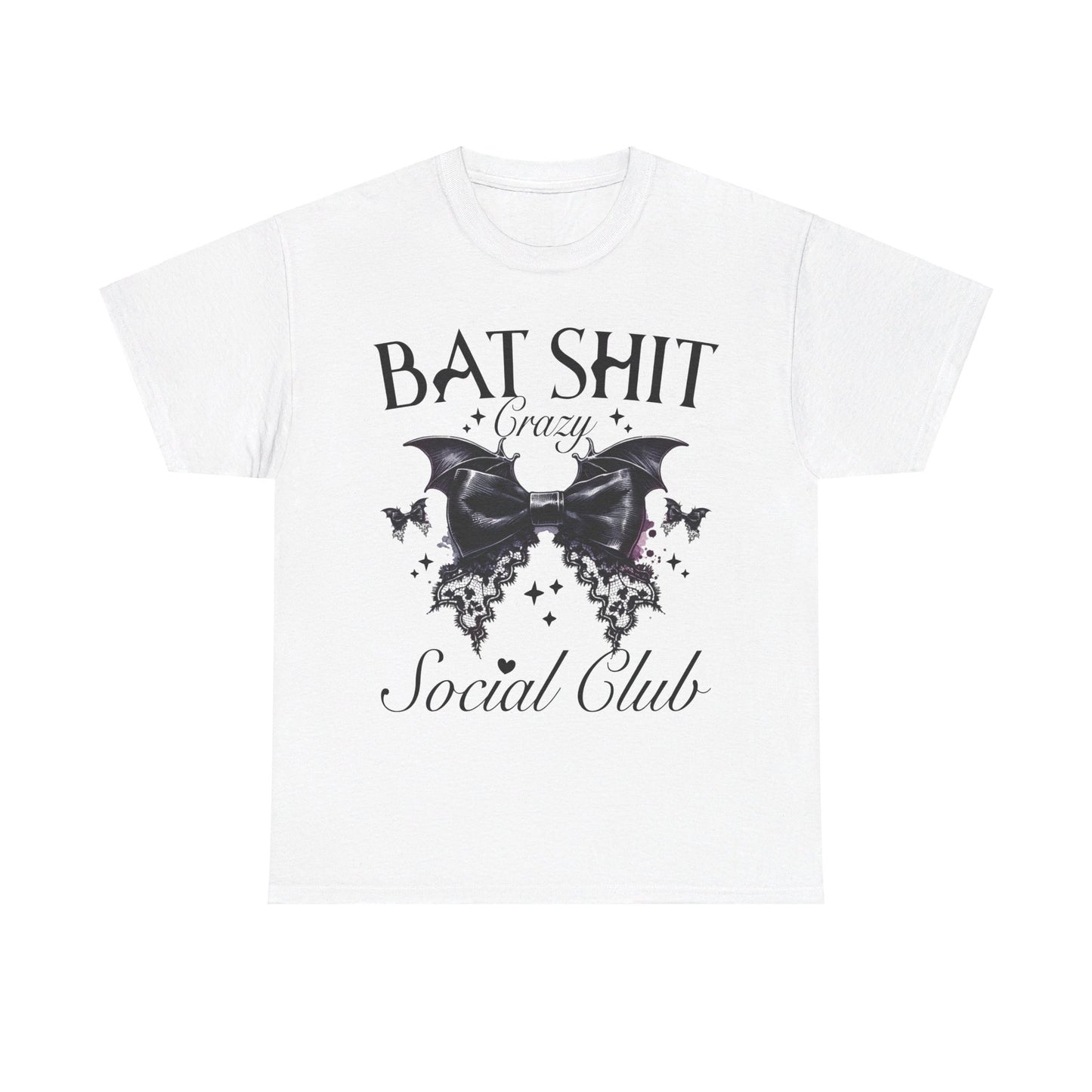 Bat Shit  Crazy Halloween Unisex Heavy Cotton Tee