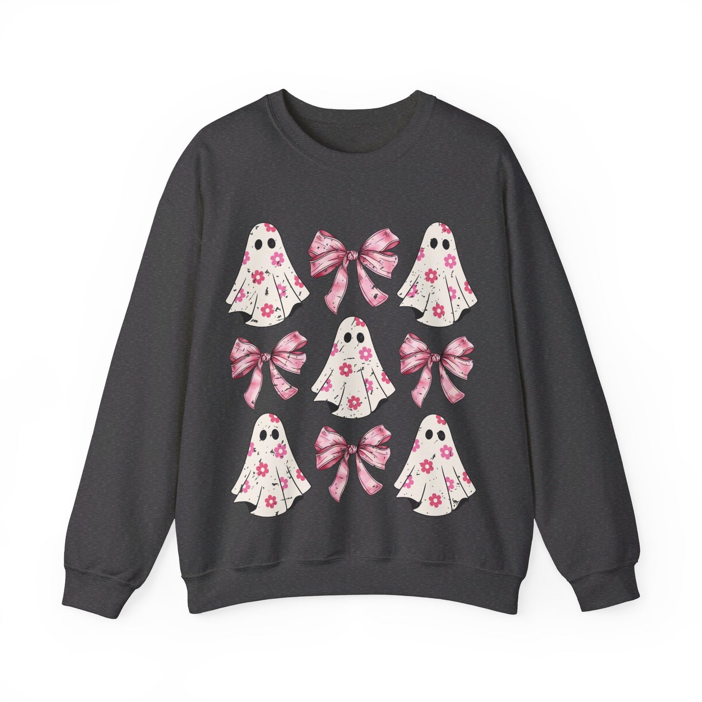 Pink Bows and Ghost Unisex Heavy Blend™ Crewneck Sweatshirt