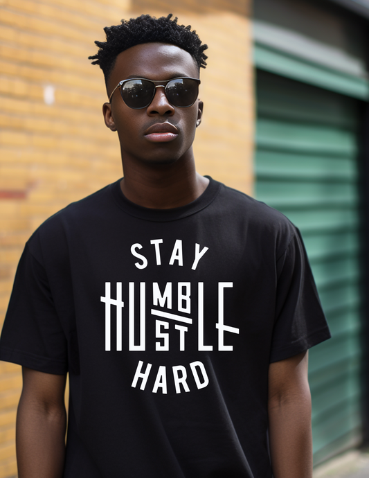 "Grounded Grind: The 'Stay Humble, Hustle Hard' Tee"