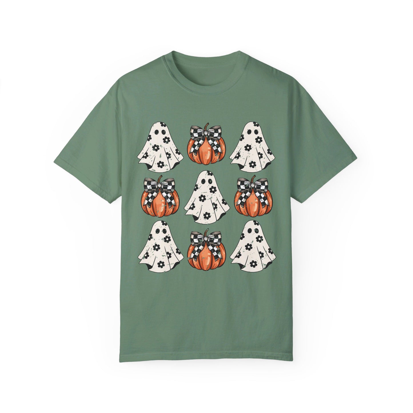 Ghost and Pumpkins Unisex Garment-Dyed T-shirt