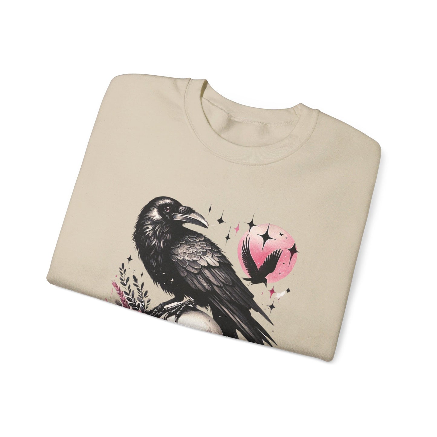 Crow and Skeleton Unisex Heavy Blend™ Crewneck Sweatshirt