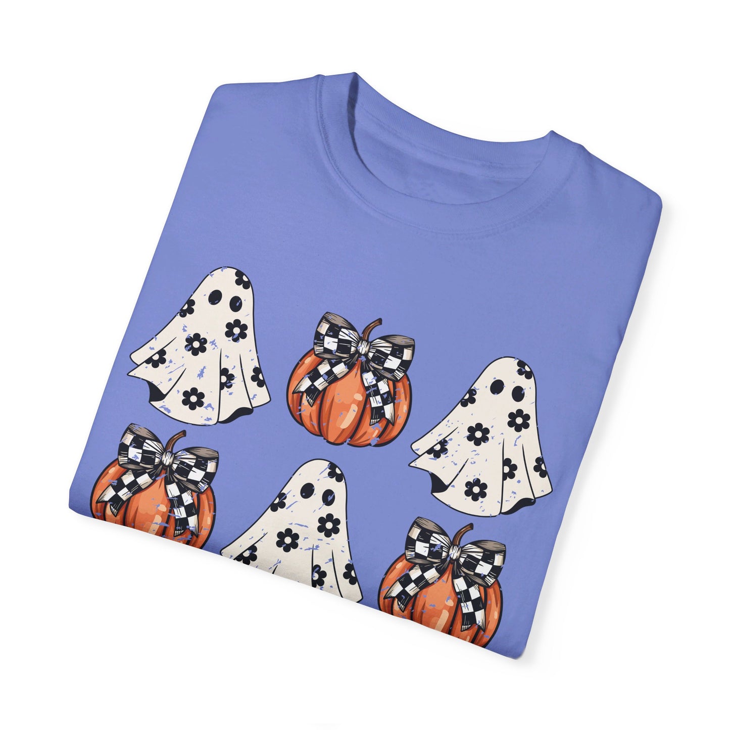 Ghost and Pumpkins Unisex Garment-Dyed T-shirt