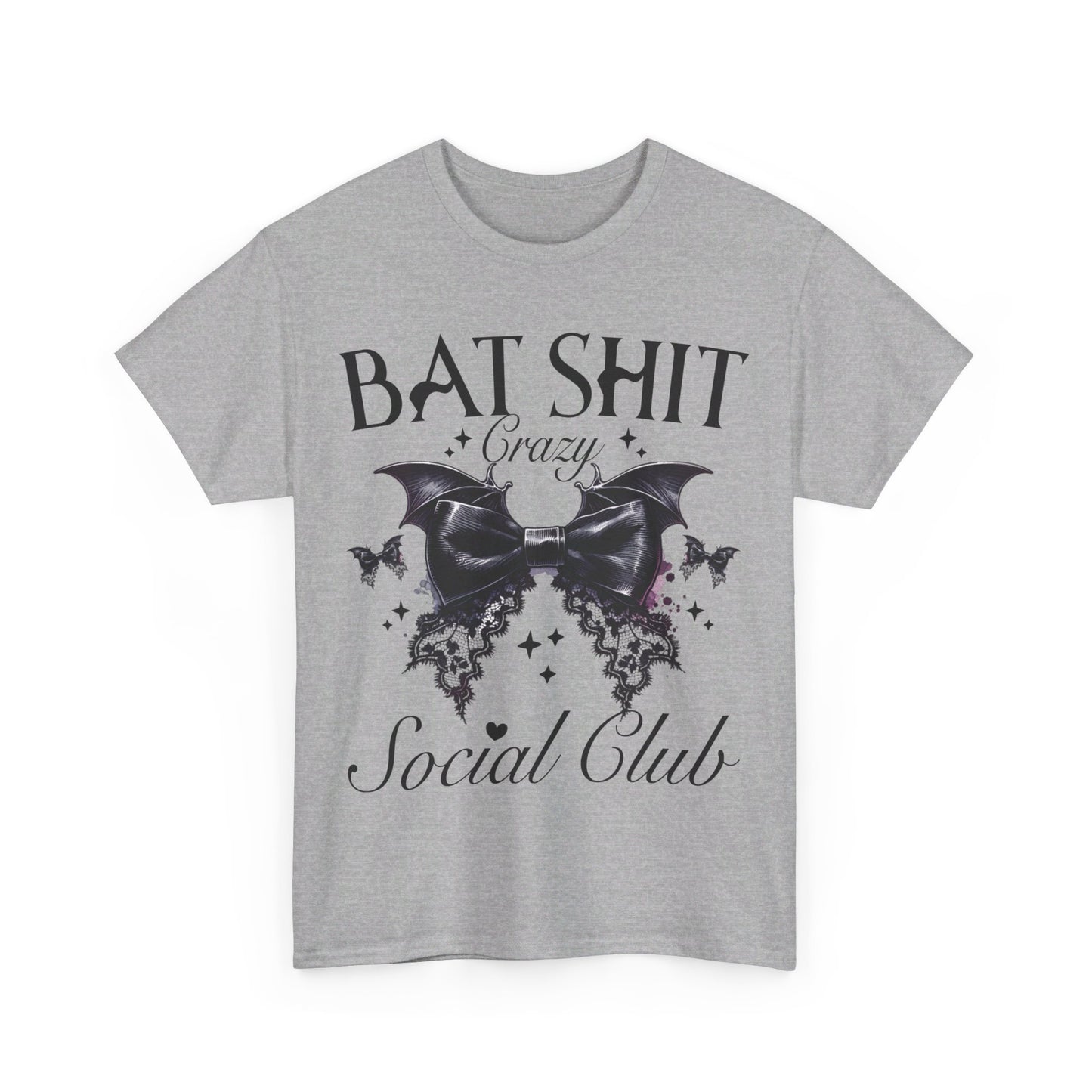 Bat Shit  Crazy Halloween Unisex Heavy Cotton Tee