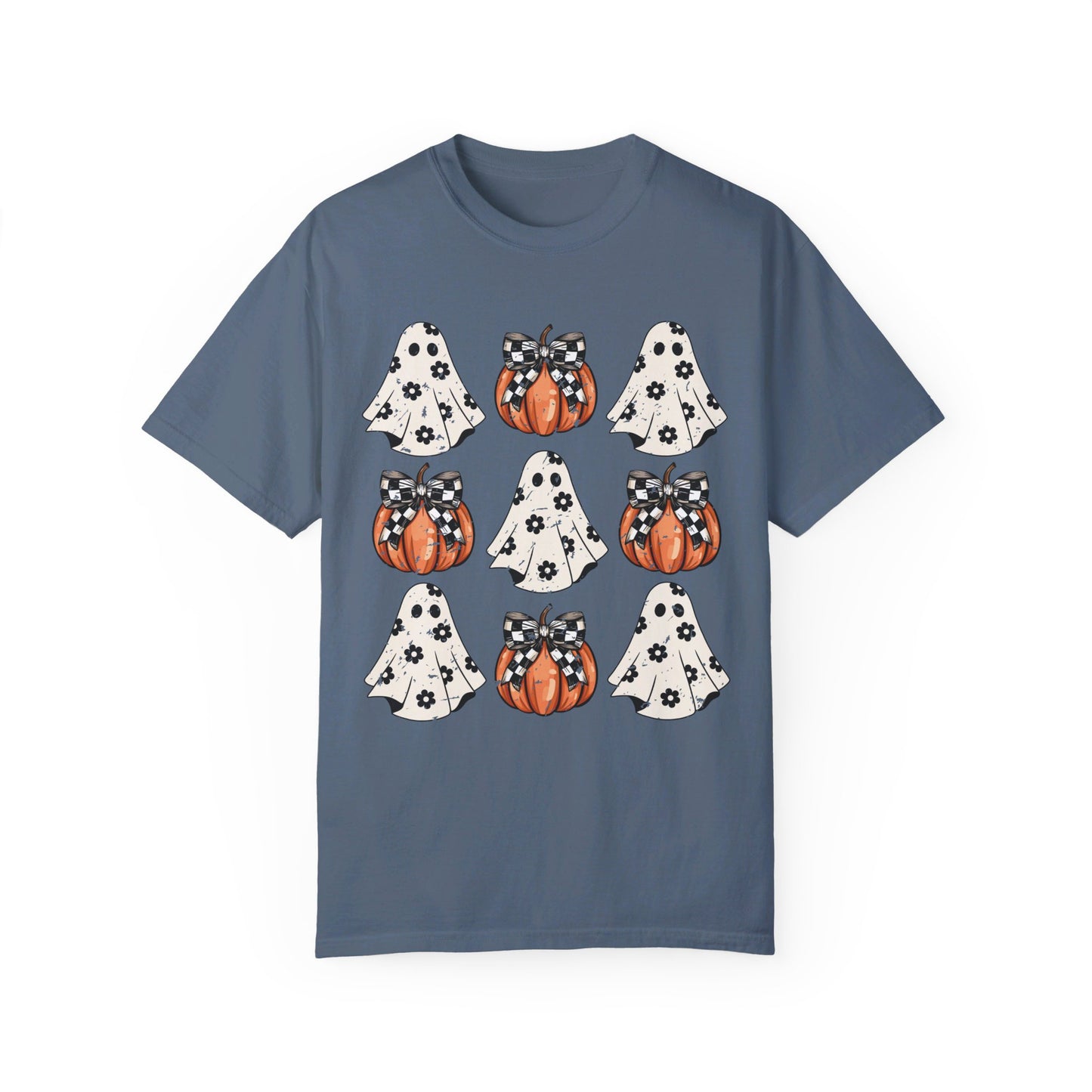 Ghost and Pumpkins Unisex Garment-Dyed T-shirt