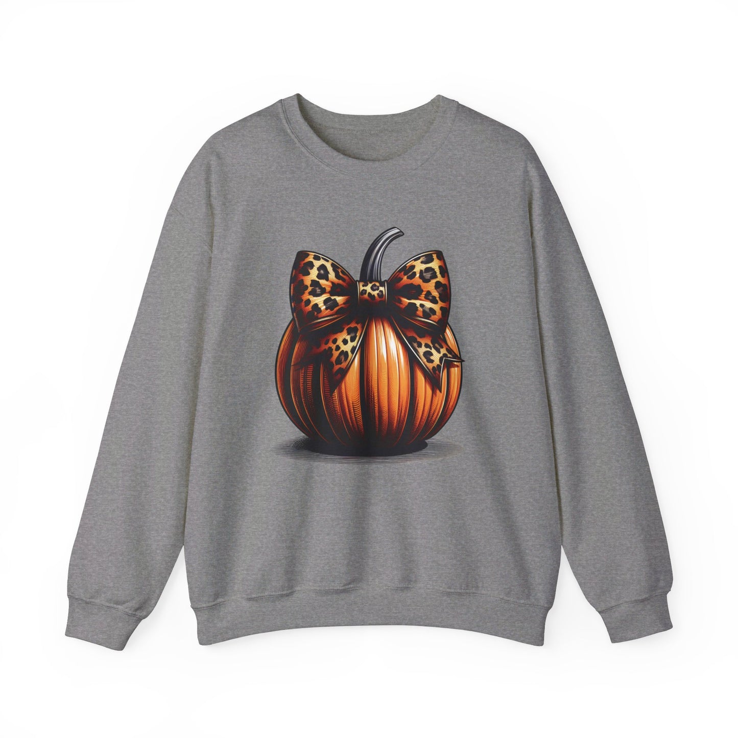 🎃🎀 Rocking Fall Vibes in My Pumpkin Bow Sweatshirt! #FallFashion #PumpkinBow #OOTDUnisex Heavy Blend™ Crewneck Sweatshirt