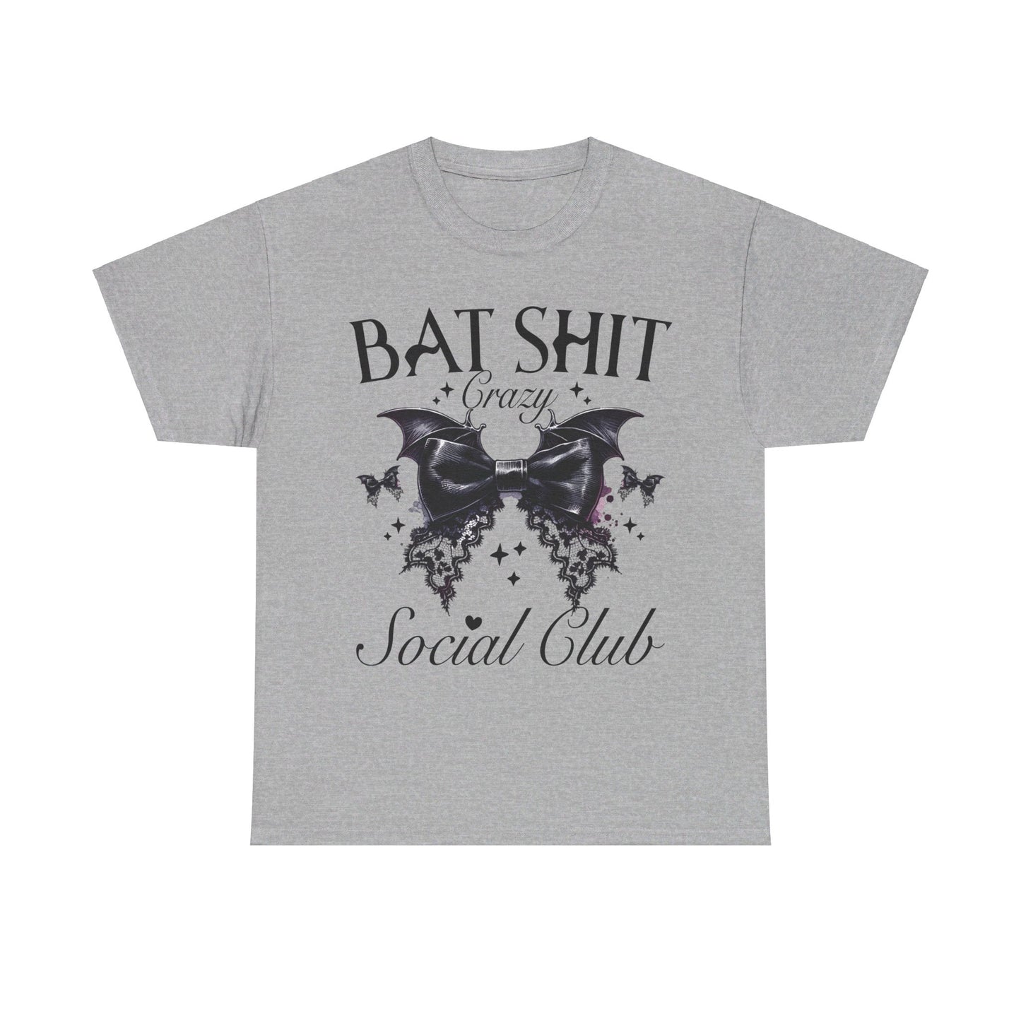 Bat Shit  Crazy Halloween Unisex Heavy Cotton Tee