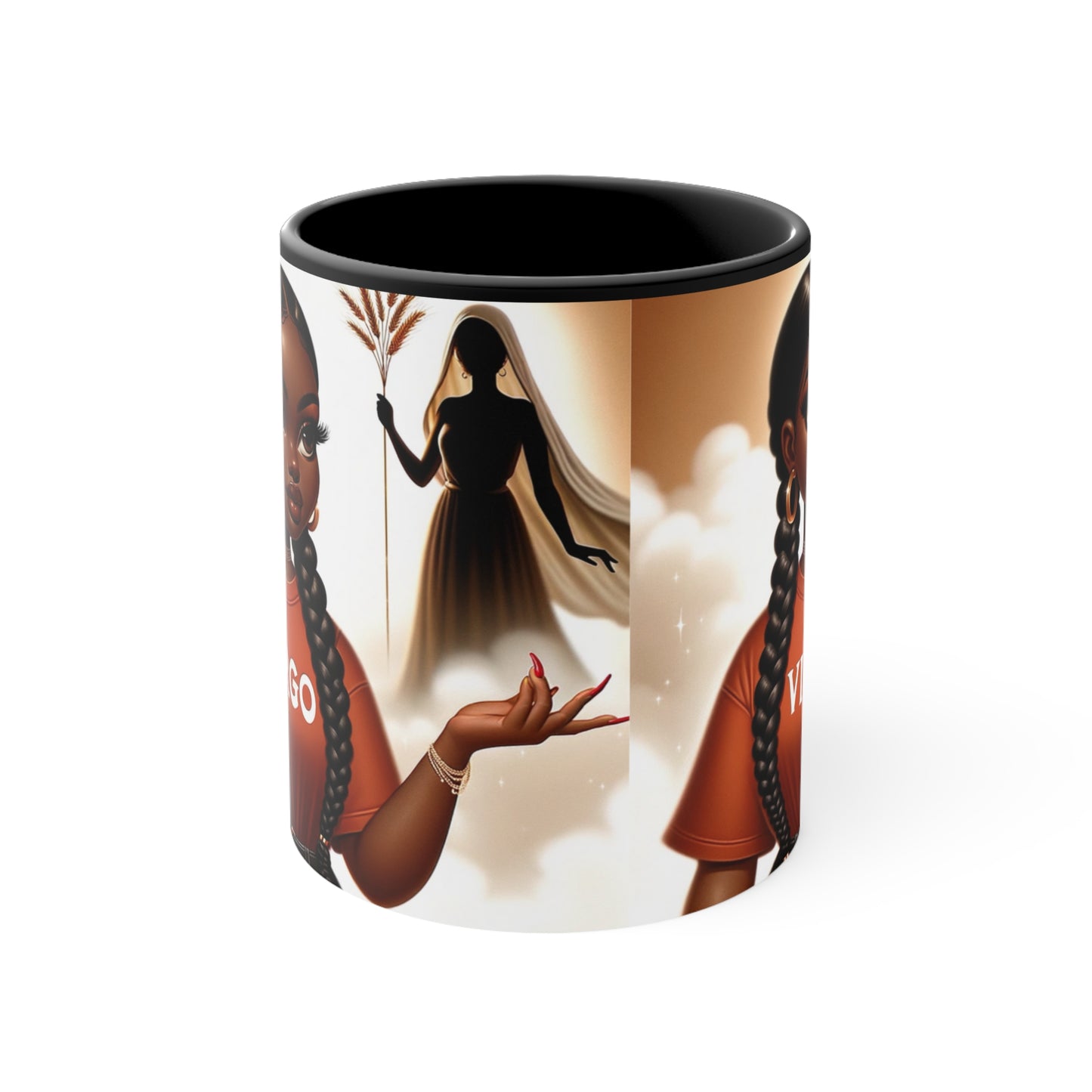 Virgo Zodiac Accent Mug — 11oz Astrological Coffee Cup
