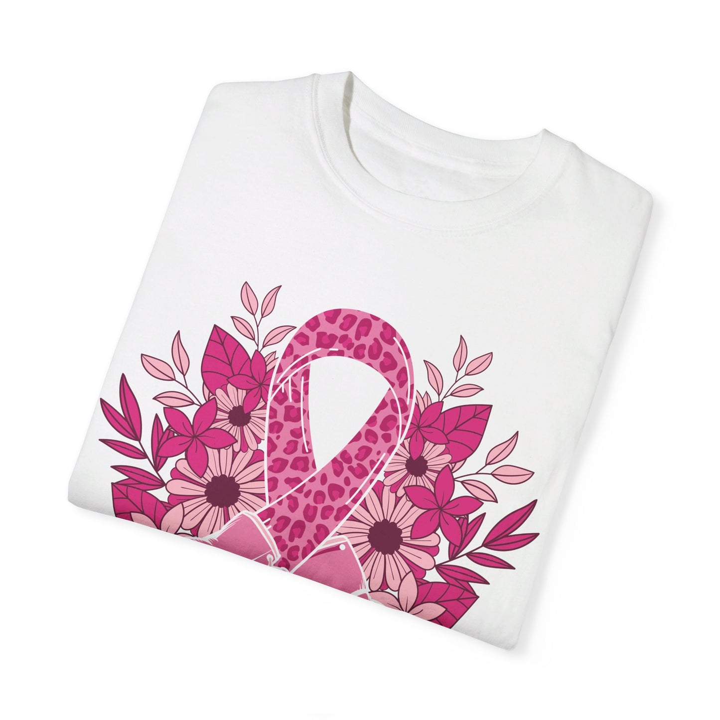 "💪🎗️ Fight Cancer in Style: Unisex Garment-Dyed T-Shirt That Makes a Statement! 🌟👕"