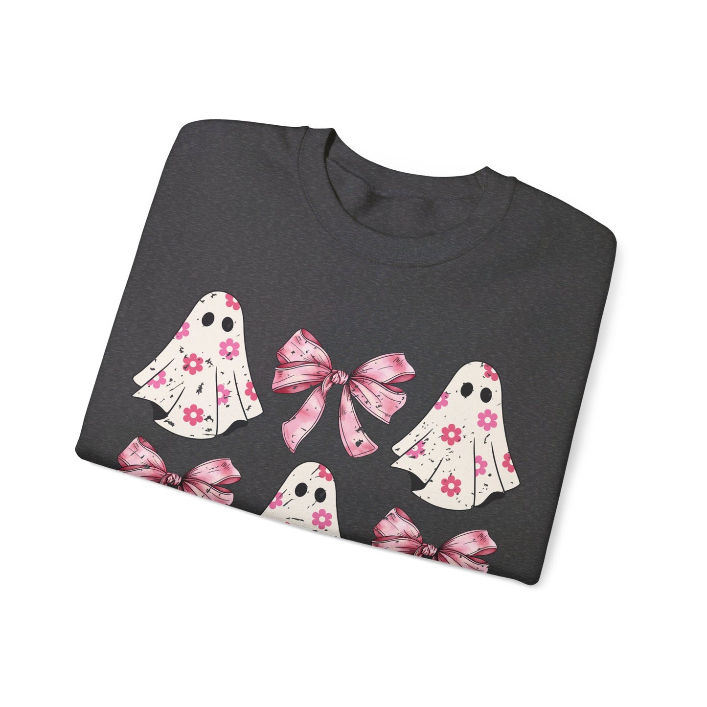 Pink Bows and Ghost Unisex Heavy Blend™ Crewneck Sweatshirt