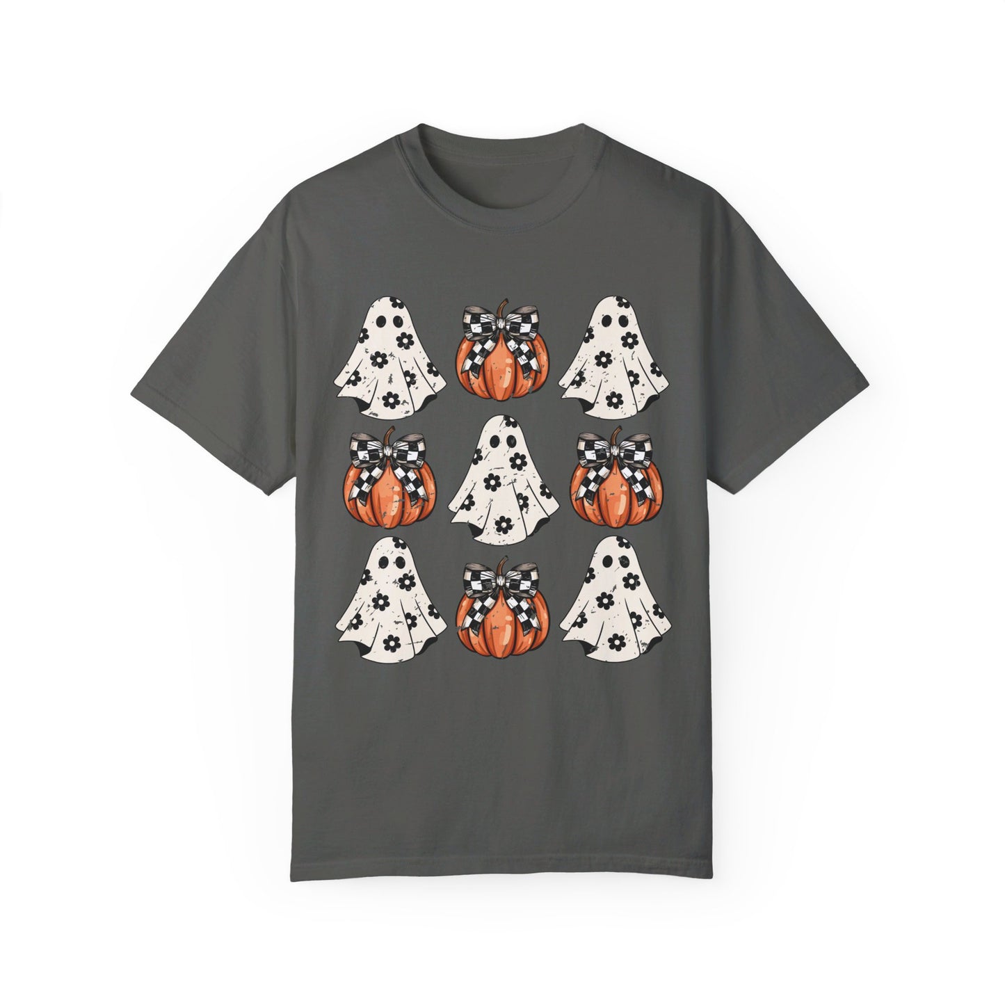 Ghost and Pumpkins Unisex Garment-Dyed T-shirt