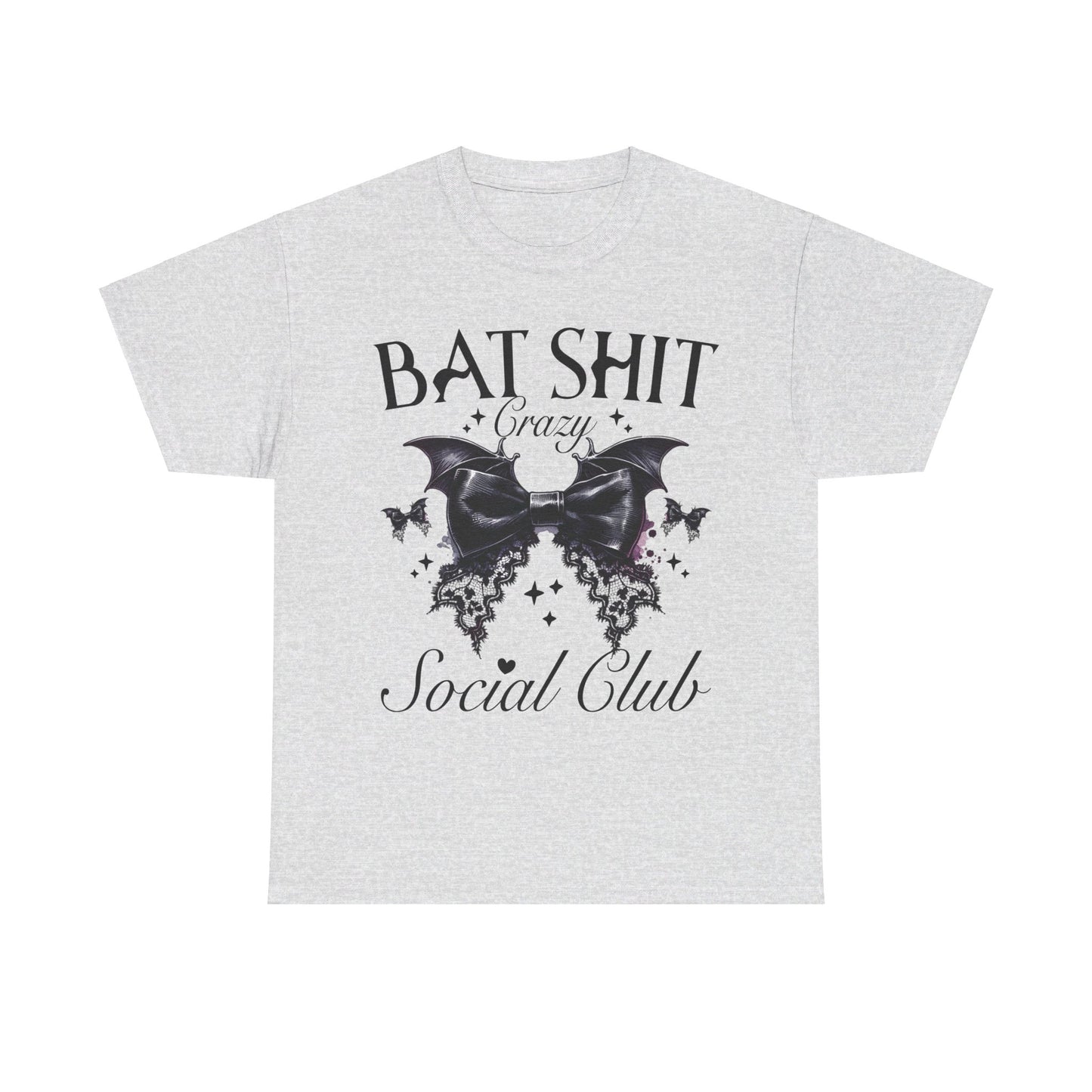 Bat Shit  Crazy Halloween Unisex Heavy Cotton Tee