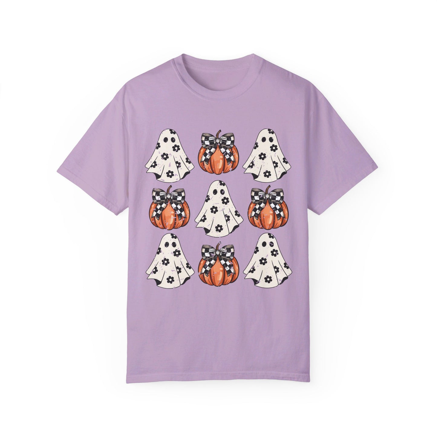 Ghost and Pumpkins Unisex Garment-Dyed T-shirt