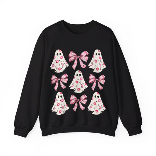 Pink Bows and Ghost Unisex Heavy Blend™ Crewneck Sweatshirt