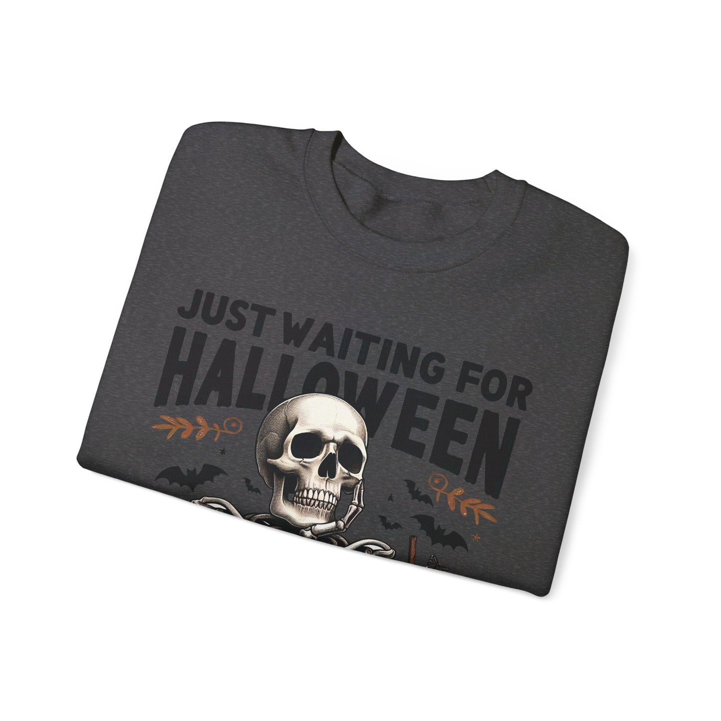 🎃✨ Counting Down to Halloween in Style! #HalloweenVibes #WaitingForHalloween Unisex Heavy Blend™ Crewneck Sweatshirt