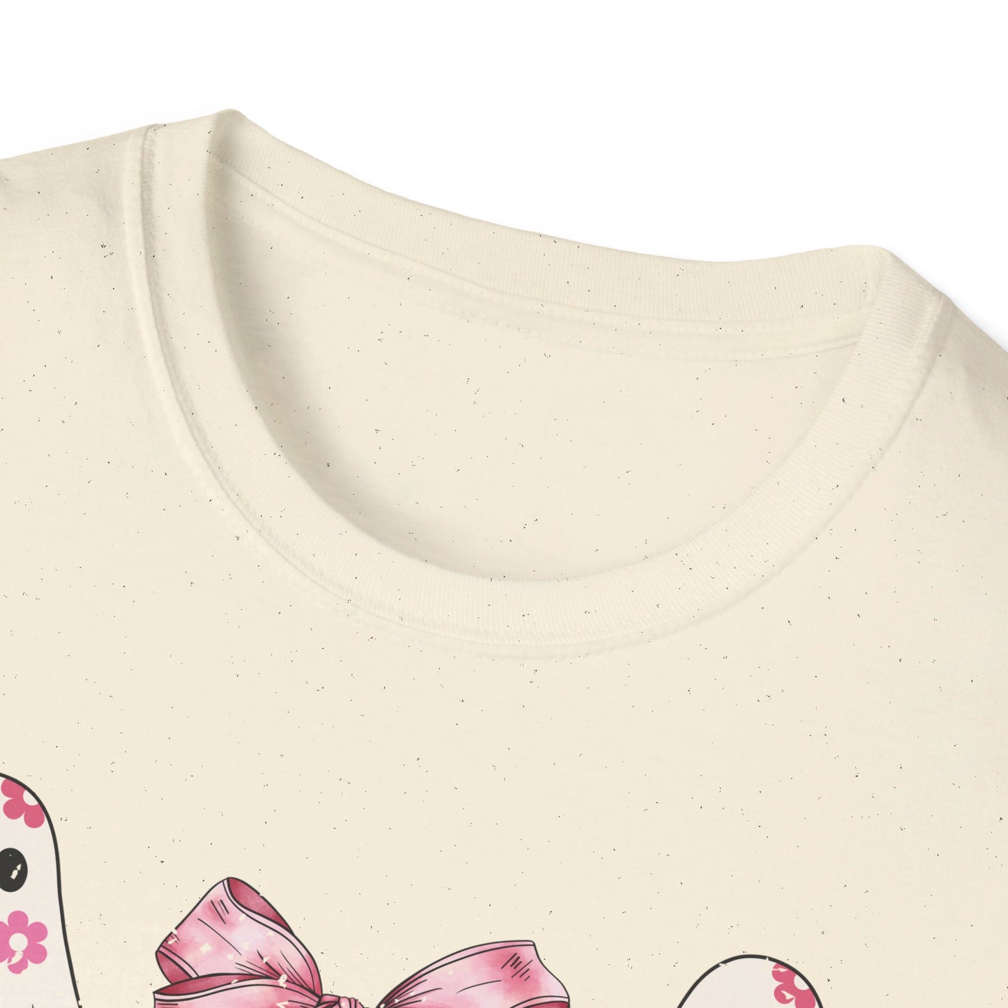 Pink Bows and Ghost Unisex Softstyle T-Shirt