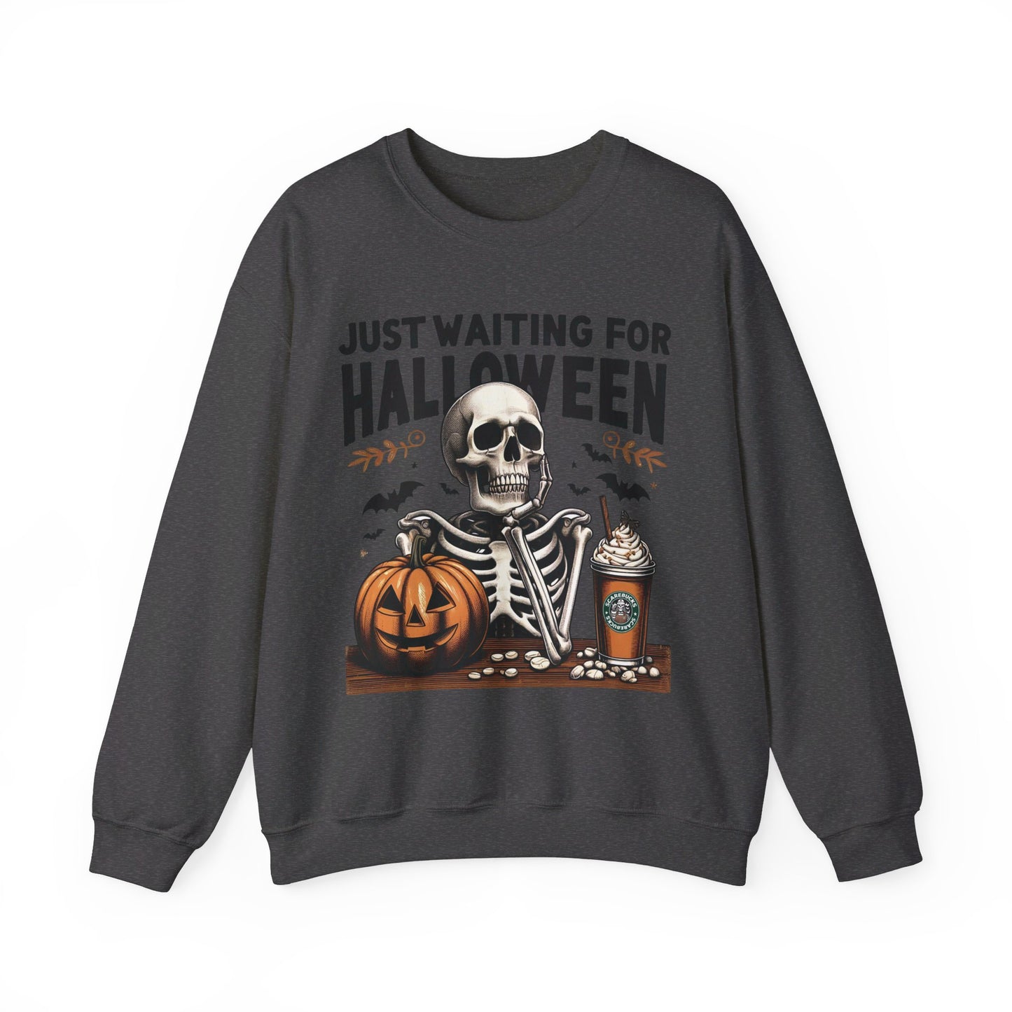 🎃✨ Counting Down to Halloween in Style! #HalloweenVibes #WaitingForHalloween Unisex Heavy Blend™ Crewneck Sweatshirt