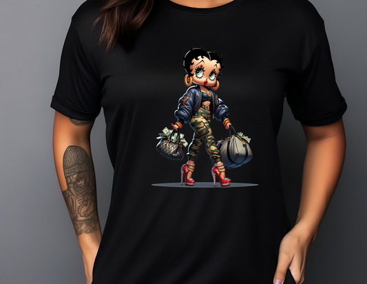 BETTY BOOP WITH STYLE UNISEX T-SHIRT