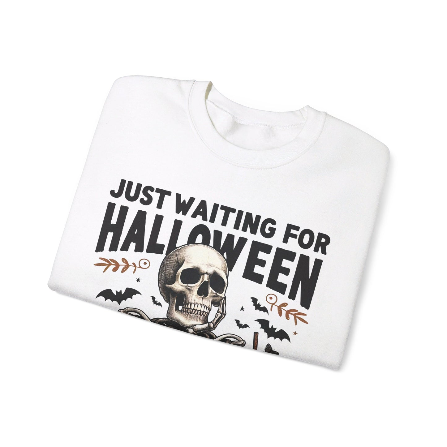 🎃✨ Counting Down to Halloween in Style! #HalloweenVibes #WaitingForHalloween Unisex Heavy Blend™ Crewneck Sweatshirt