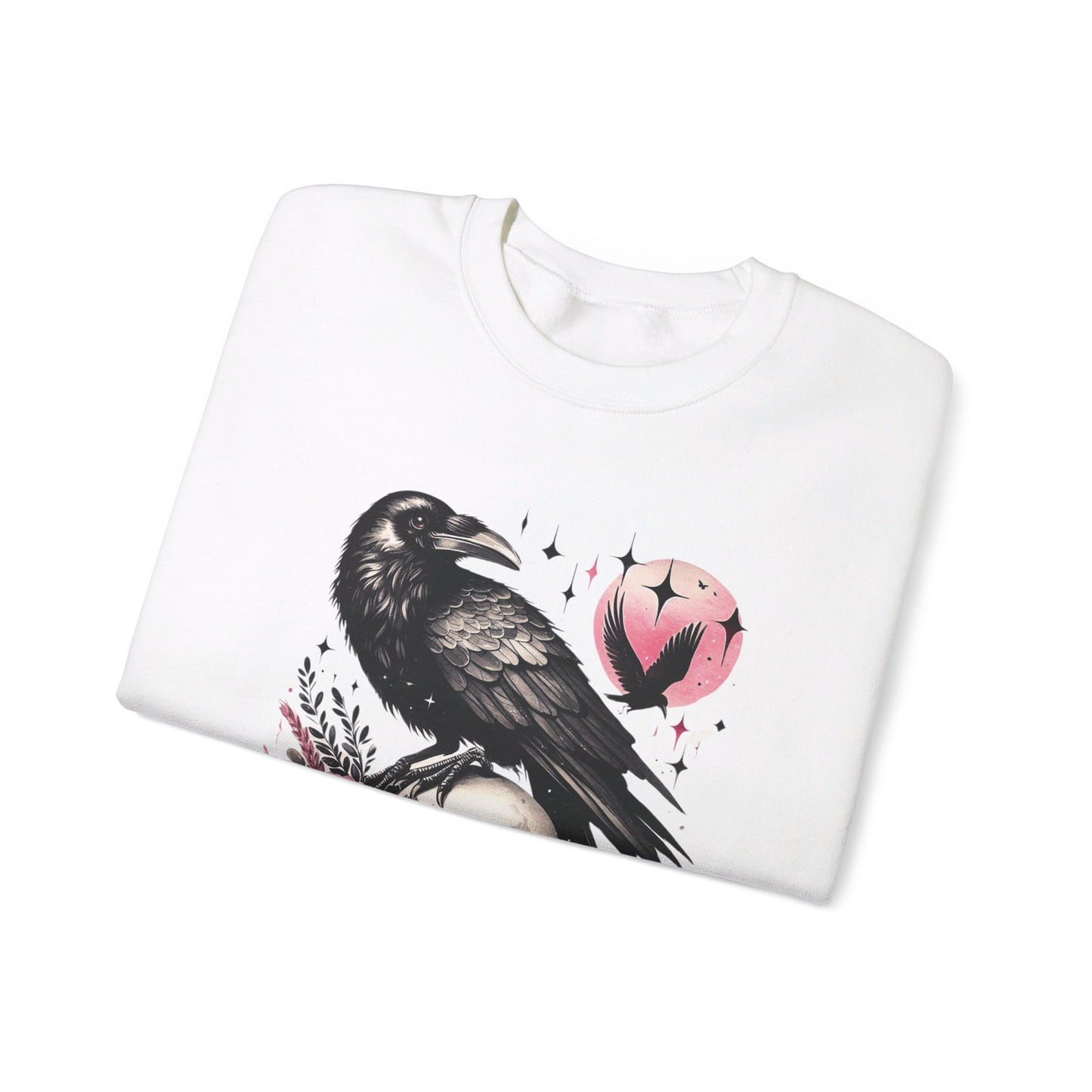 Crow and Skeleton Unisex Heavy Blend™ Crewneck Sweatshirt