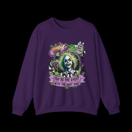 "It’s Showtime: Beetlejuice Sweatshirt Extravaganza" Unisex Heavy Blend™ Crewneck Sweatshirt