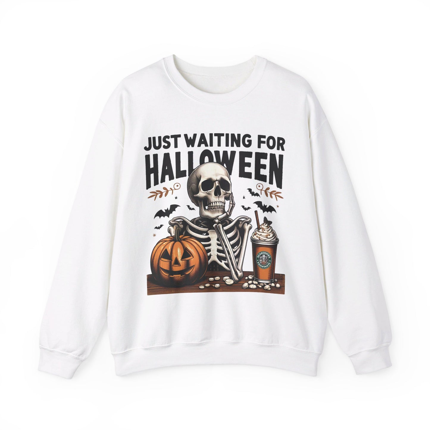 🎃✨ Counting Down to Halloween in Style! #HalloweenVibes #WaitingForHalloween Unisex Heavy Blend™ Crewneck Sweatshirt