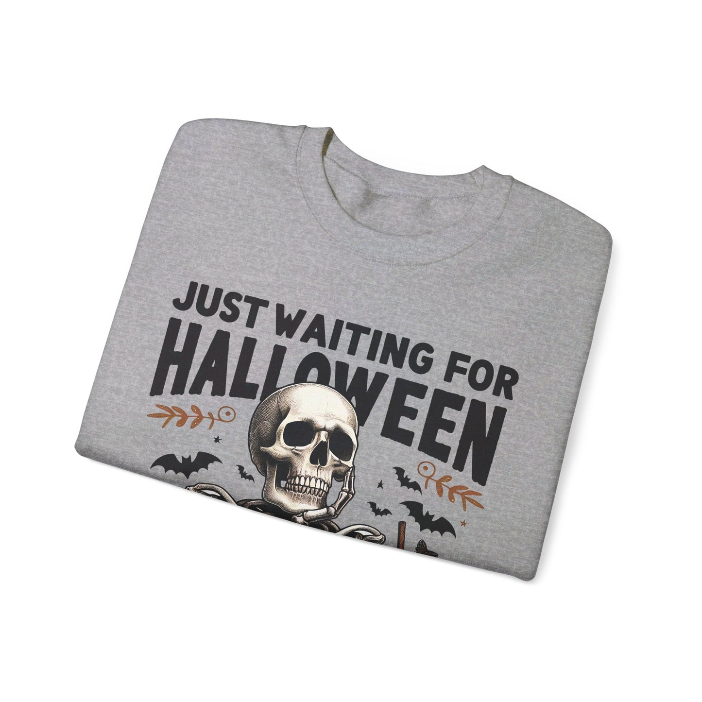 🎃✨ Counting Down to Halloween in Style! #HalloweenVibes #WaitingForHalloween Unisex Heavy Blend™ Crewneck Sweatshirt