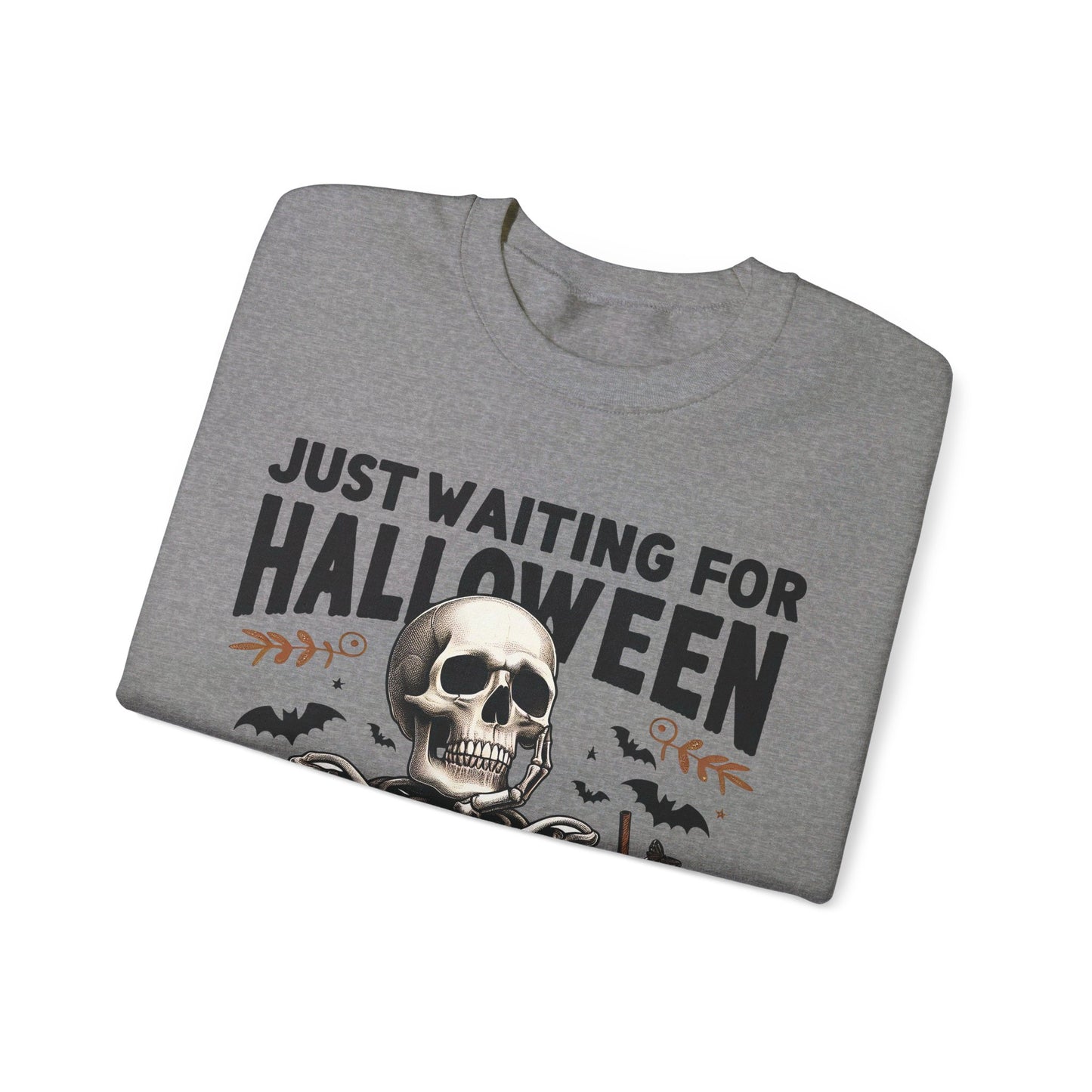 🎃✨ Counting Down to Halloween in Style! #HalloweenVibes #WaitingForHalloween Unisex Heavy Blend™ Crewneck Sweatshirt