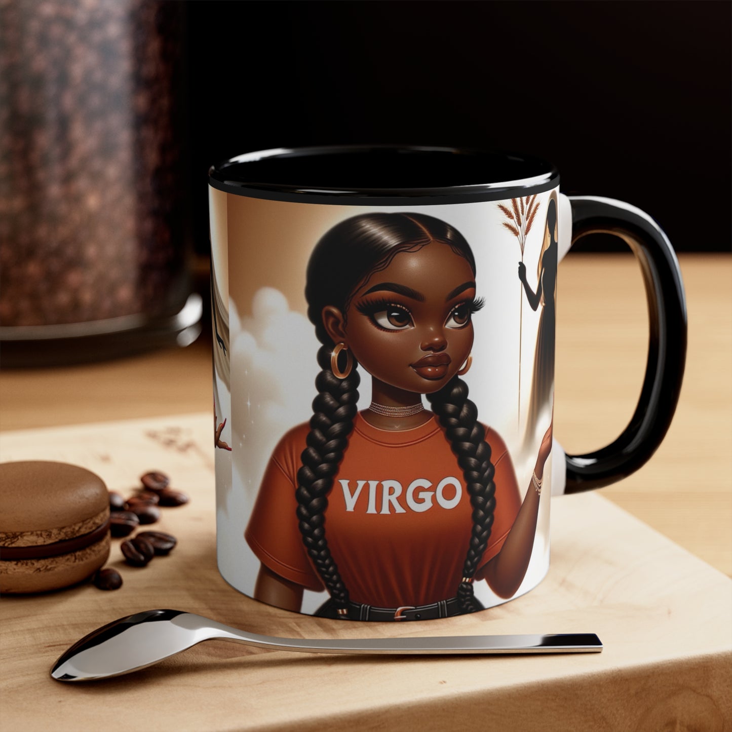 Virgo Zodiac Accent Mug — 11oz Astrological Coffee Cup