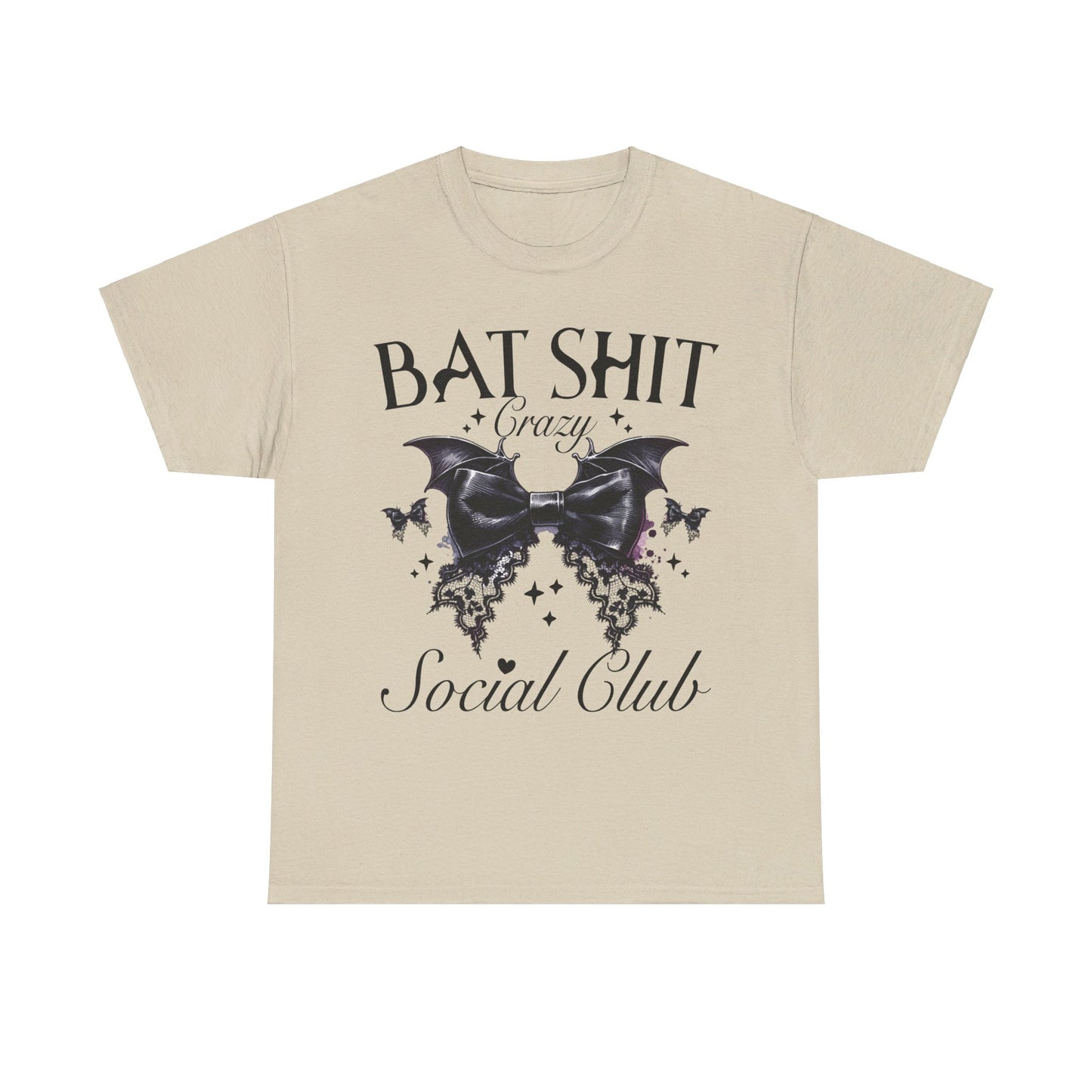 Bat Shit  Crazy Halloween Unisex Heavy Cotton Tee