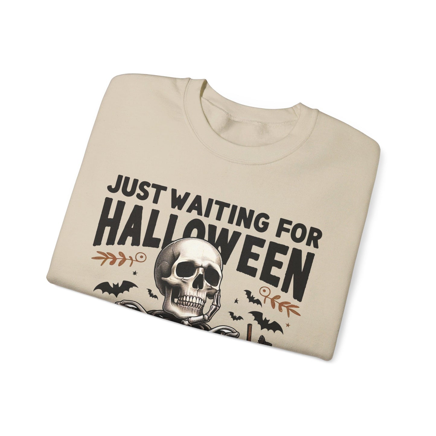 🎃✨ Counting Down to Halloween in Style! #HalloweenVibes #WaitingForHalloween Unisex Heavy Blend™ Crewneck Sweatshirt