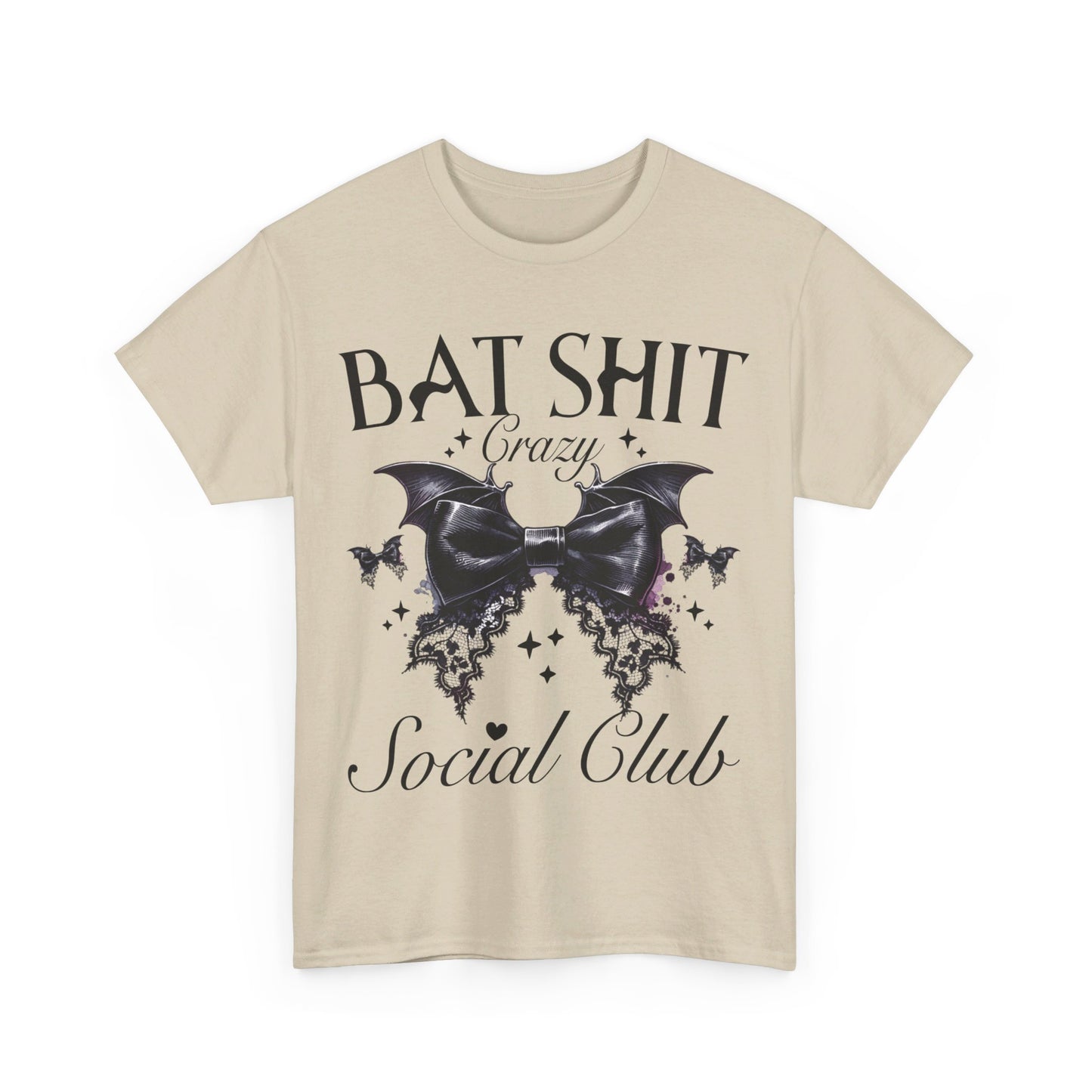 Bat Shit  Crazy Halloween Unisex Heavy Cotton Tee