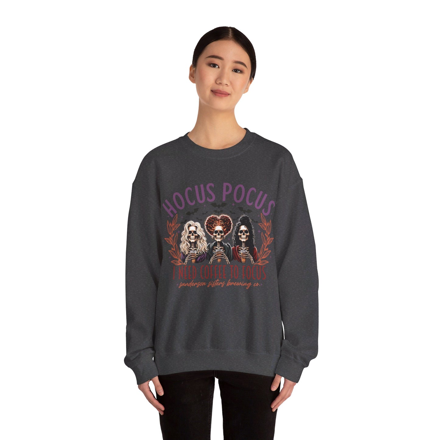 🔮✨ Embracing the Magic in My Hocus Pocus Sweatshirt! #HocusPocusFashion Unisex Heavy Blend™ Crewneck Sweatshirt