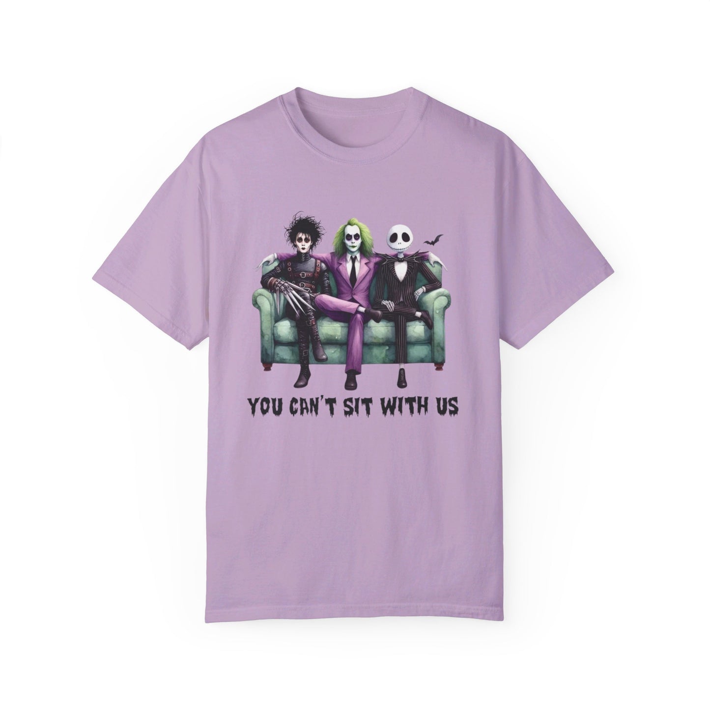 "Beetlejuice ‘You Can’t Sit With Us’ T-Shirt: Ghostly Attitude" Unisex Garment-Dyed T-shirt