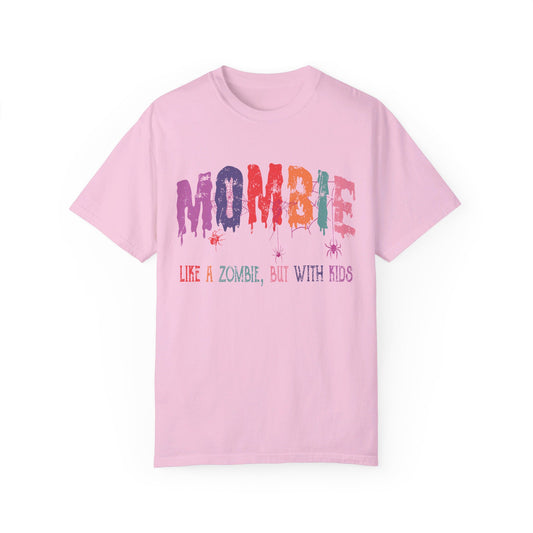 Zombie Mombie Halloween Unisex Garment-Dyed T-shirt