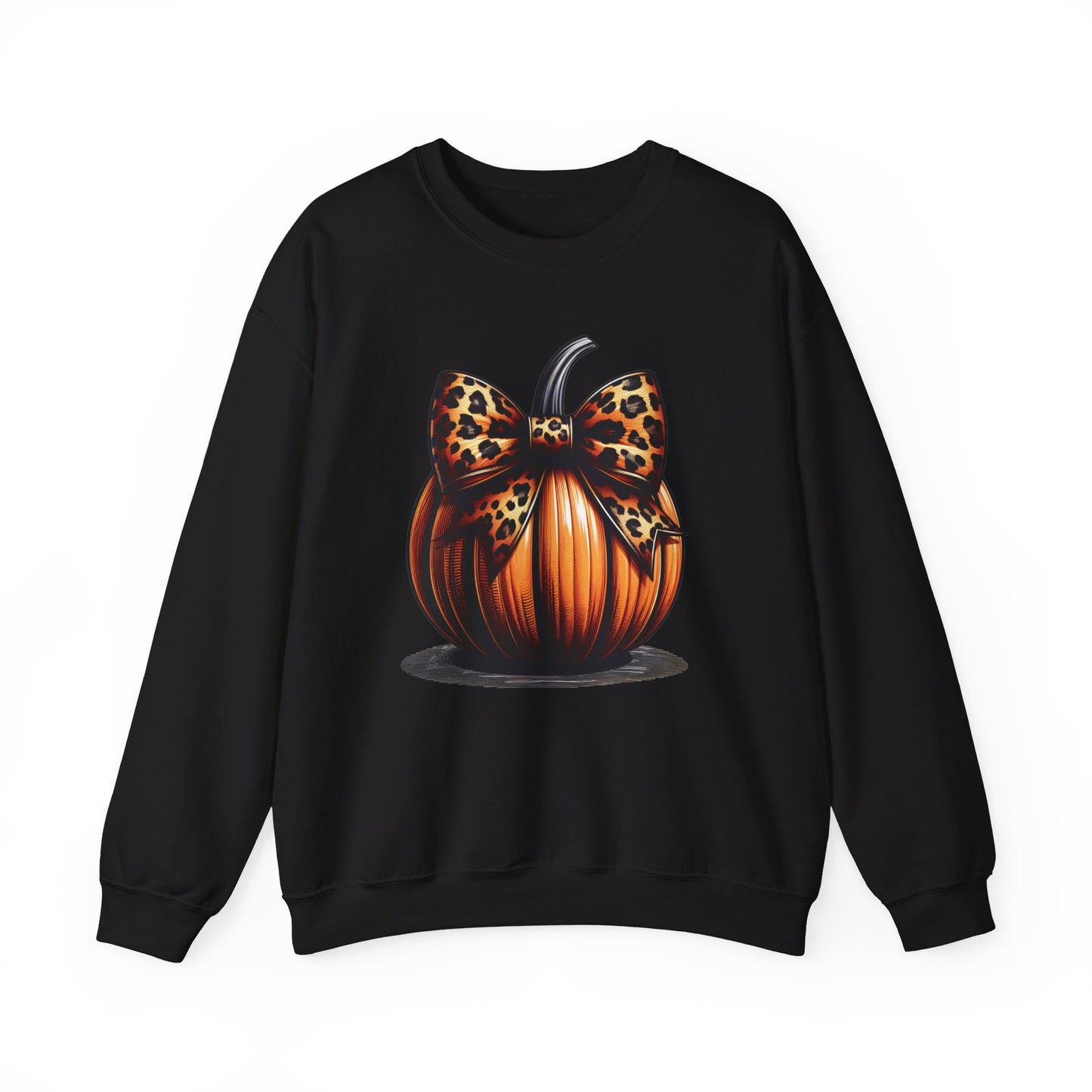 🎃🎀 Rocking Fall Vibes in My Pumpkin Bow Sweatshirt! #FallFashion #PumpkinBow #OOTDUnisex Heavy Blend™ Crewneck Sweatshirt