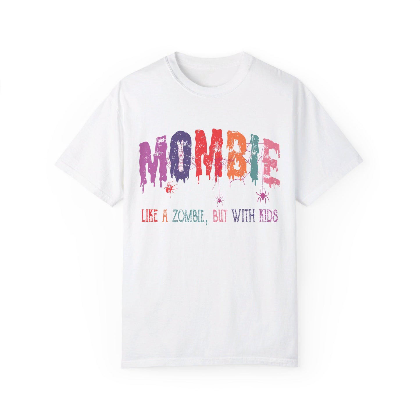 Zombie Mombie Halloween Unisex Garment-Dyed T-shirt