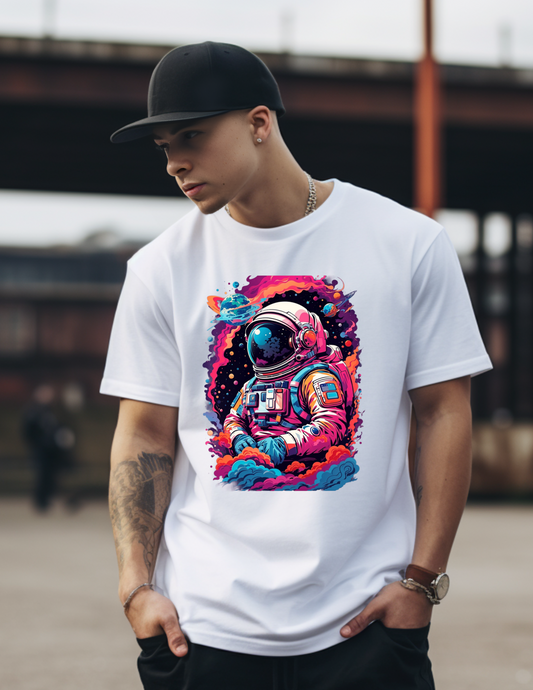 "Galactic Relaxation: The Chill Astronaut Tee"