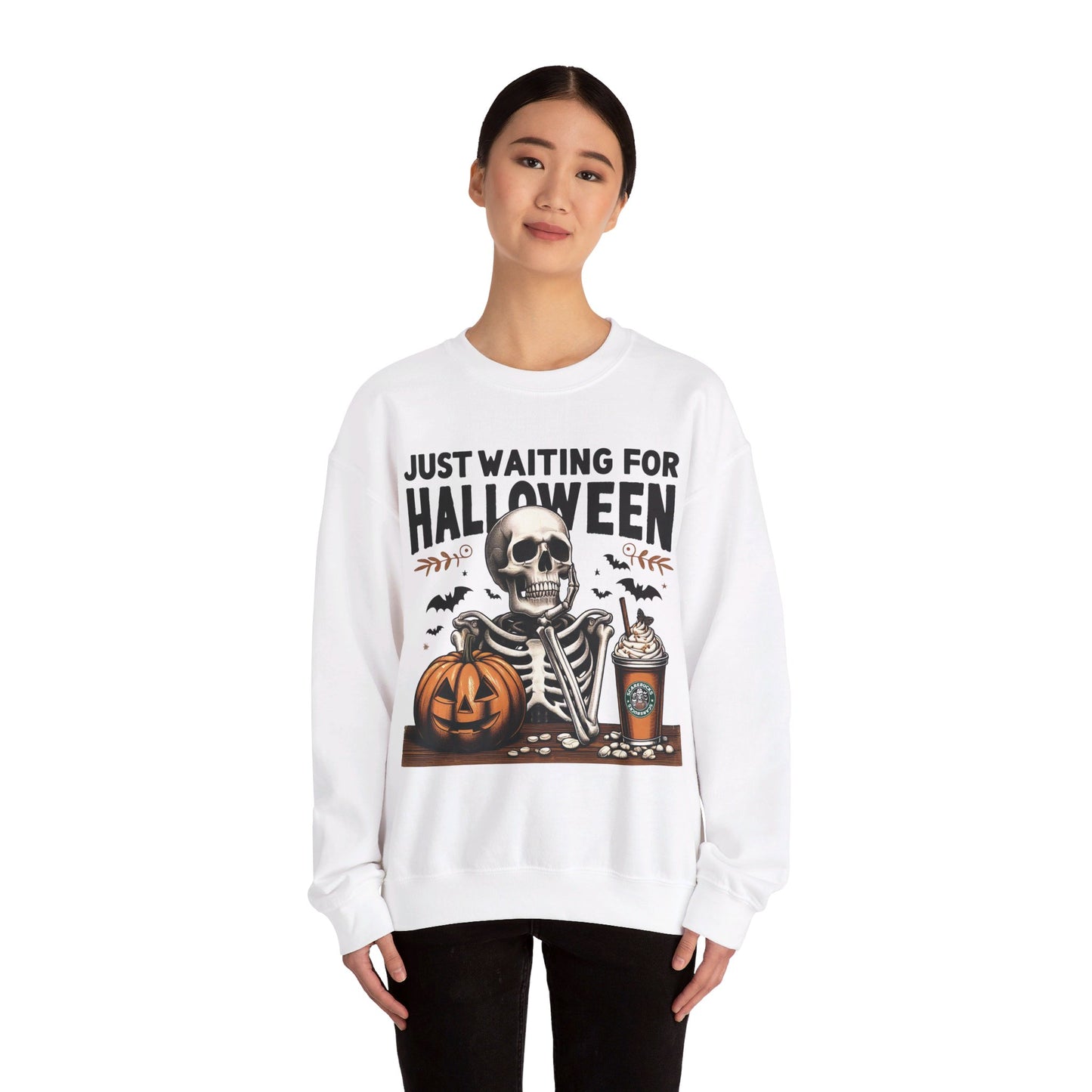 🎃✨ Counting Down to Halloween in Style! #HalloweenVibes #WaitingForHalloween Unisex Heavy Blend™ Crewneck Sweatshirt