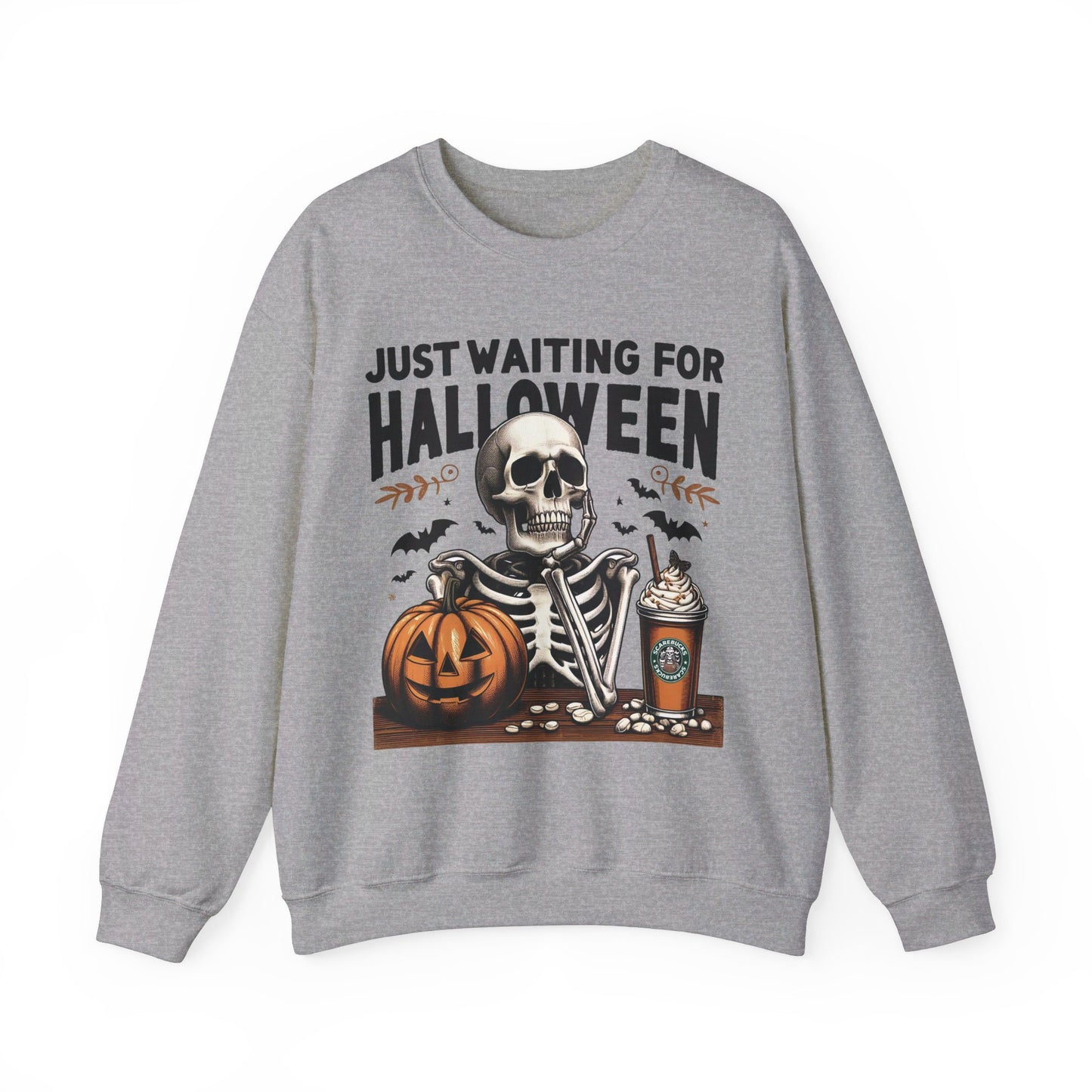 🎃✨ Counting Down to Halloween in Style! #HalloweenVibes #WaitingForHalloween Unisex Heavy Blend™ Crewneck Sweatshirt