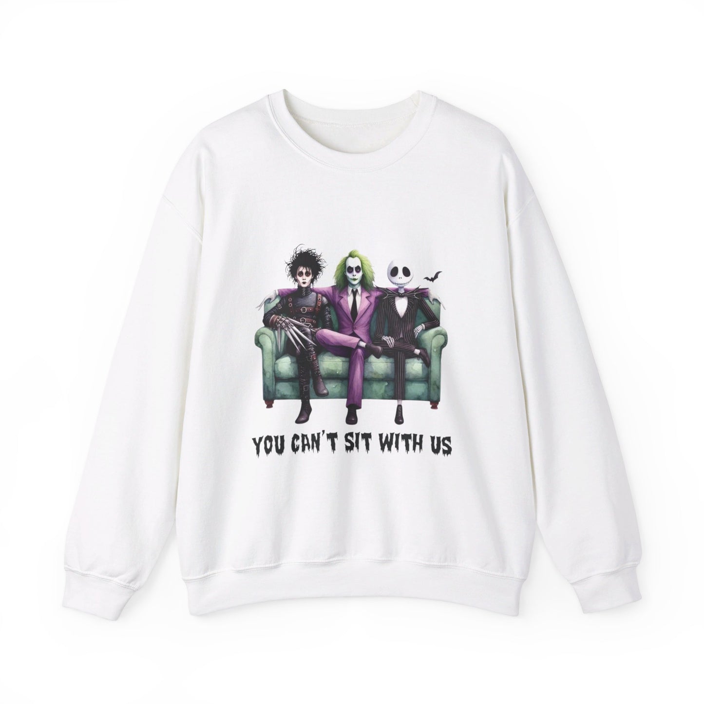 Beetlejuice Vibes You Can’t Sit With Us Unisex Heavy Blend™ Crewneck Sweatshirt