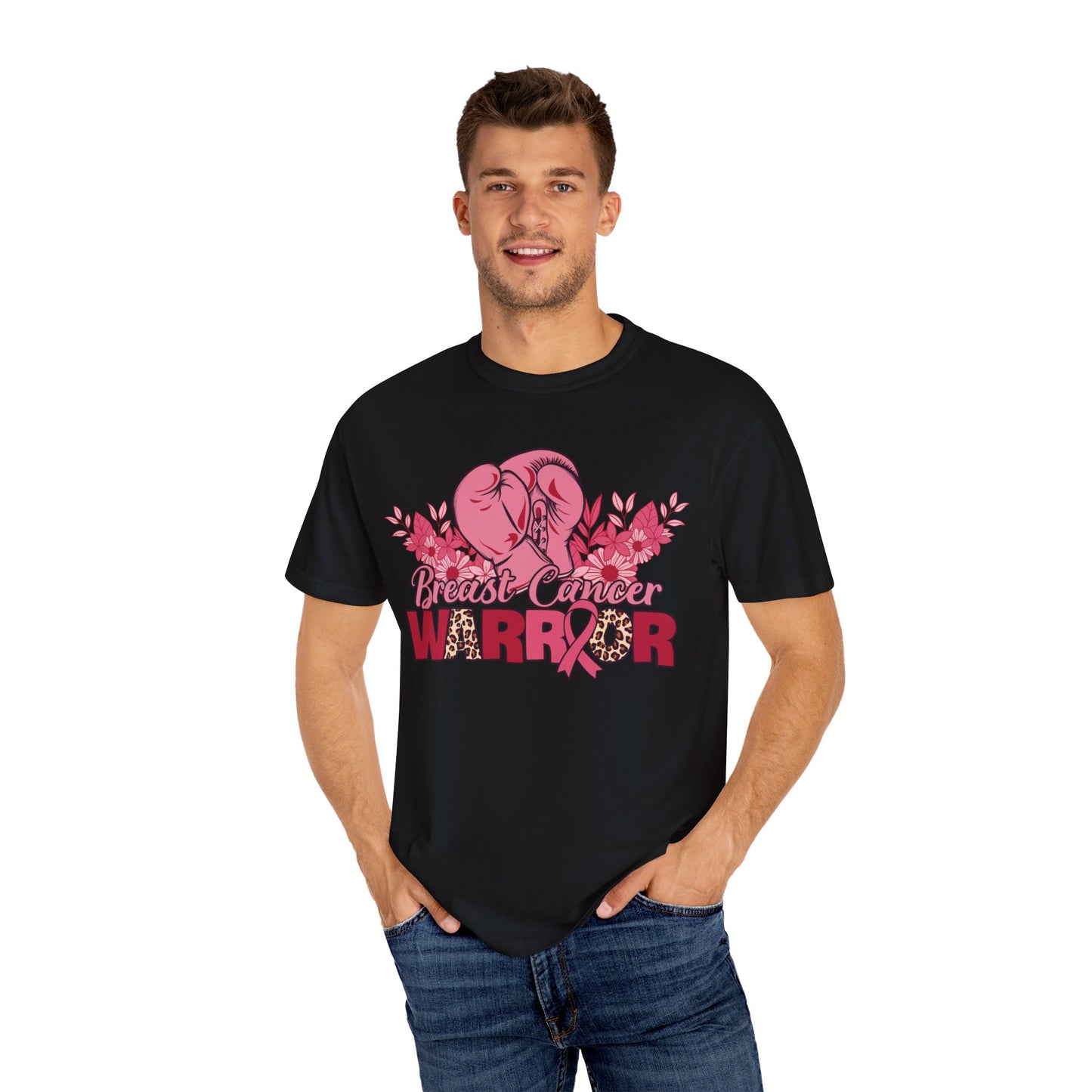 "🎀💪 Breast Cancer Warrior: Rock the Pink Ribbon with Our Trendy Unisex Tee! 🌟👕 #FightCancer"